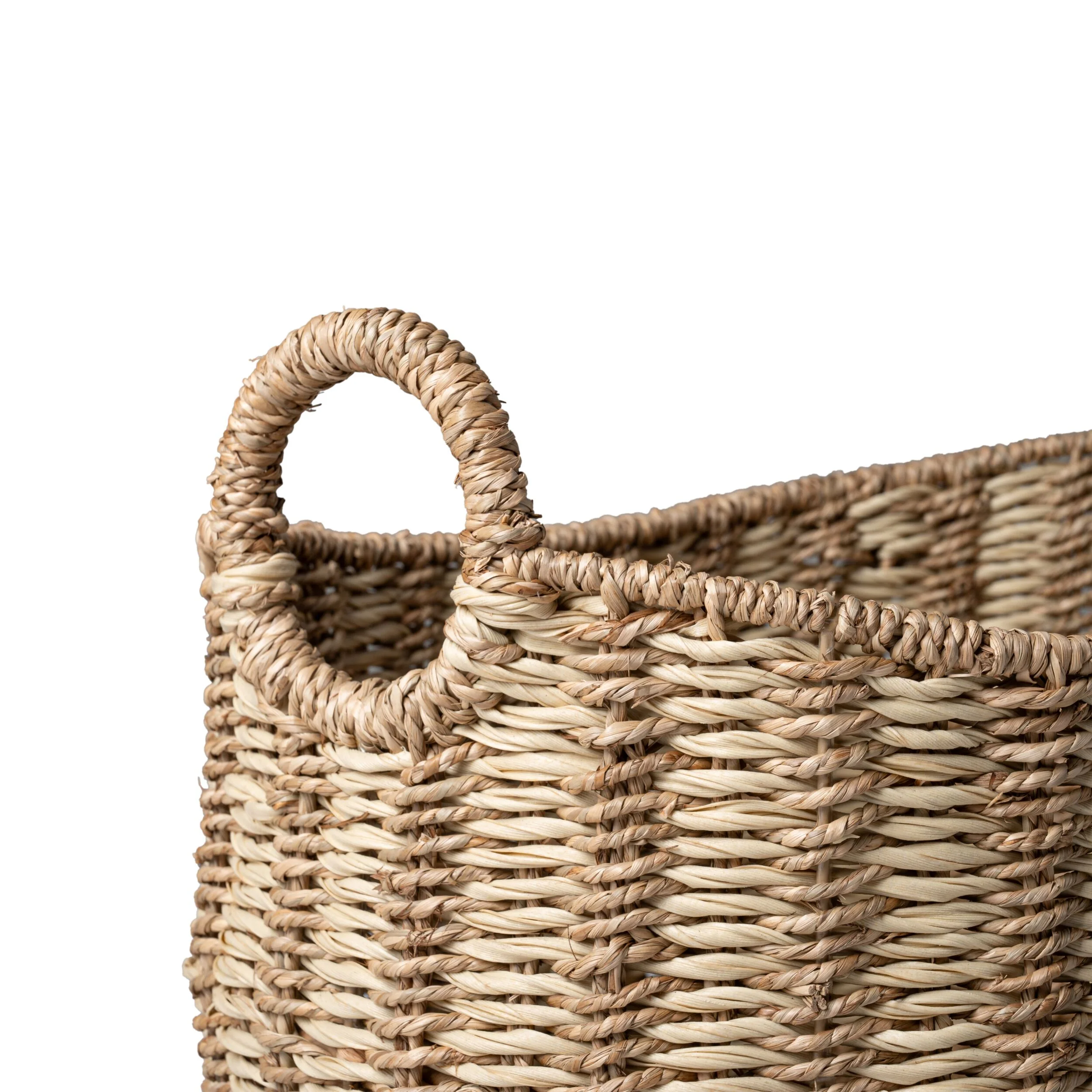Nile Twisted Seagrass Large Oval Basket - Image 2
