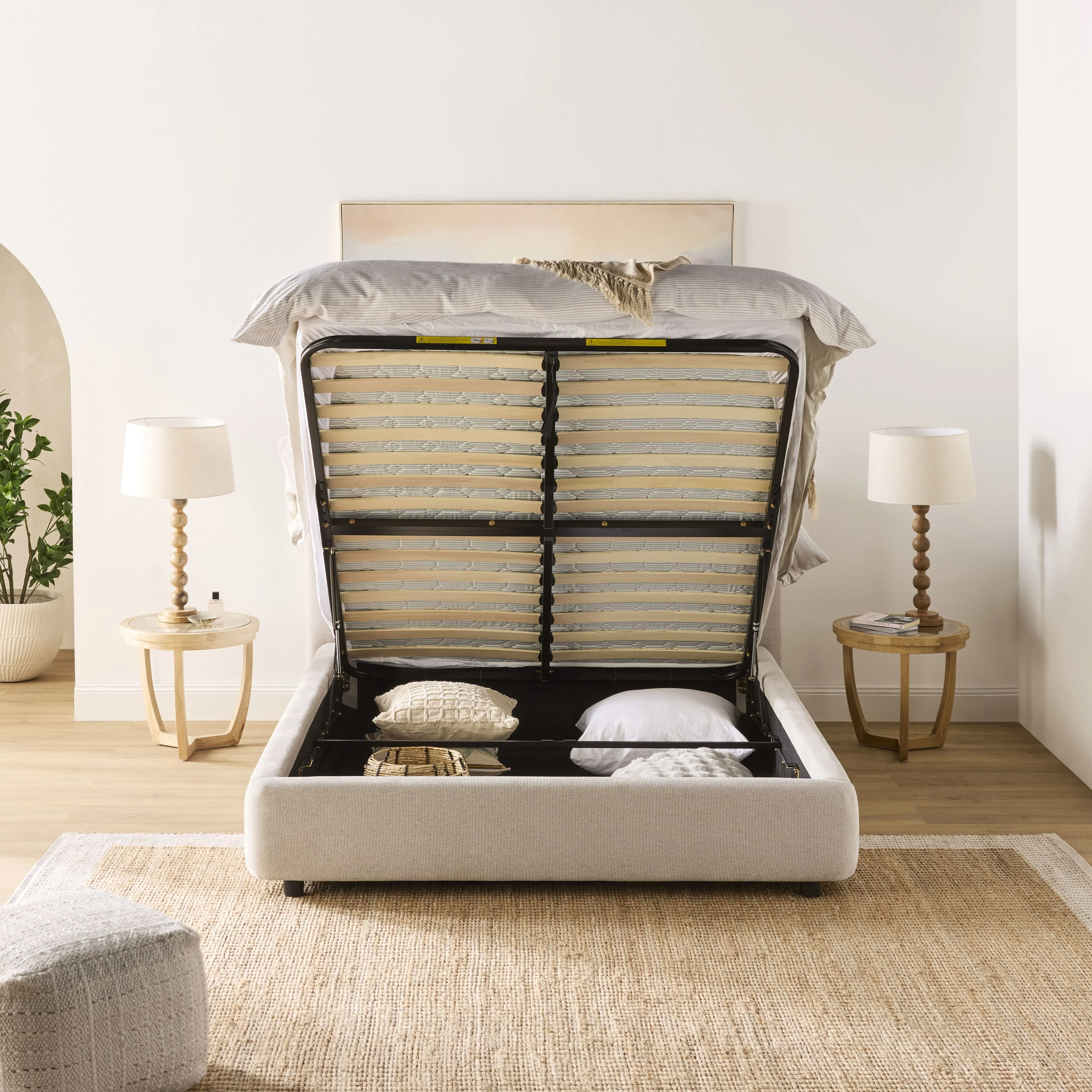 Noora King Bed Gas Lift - Image 15
