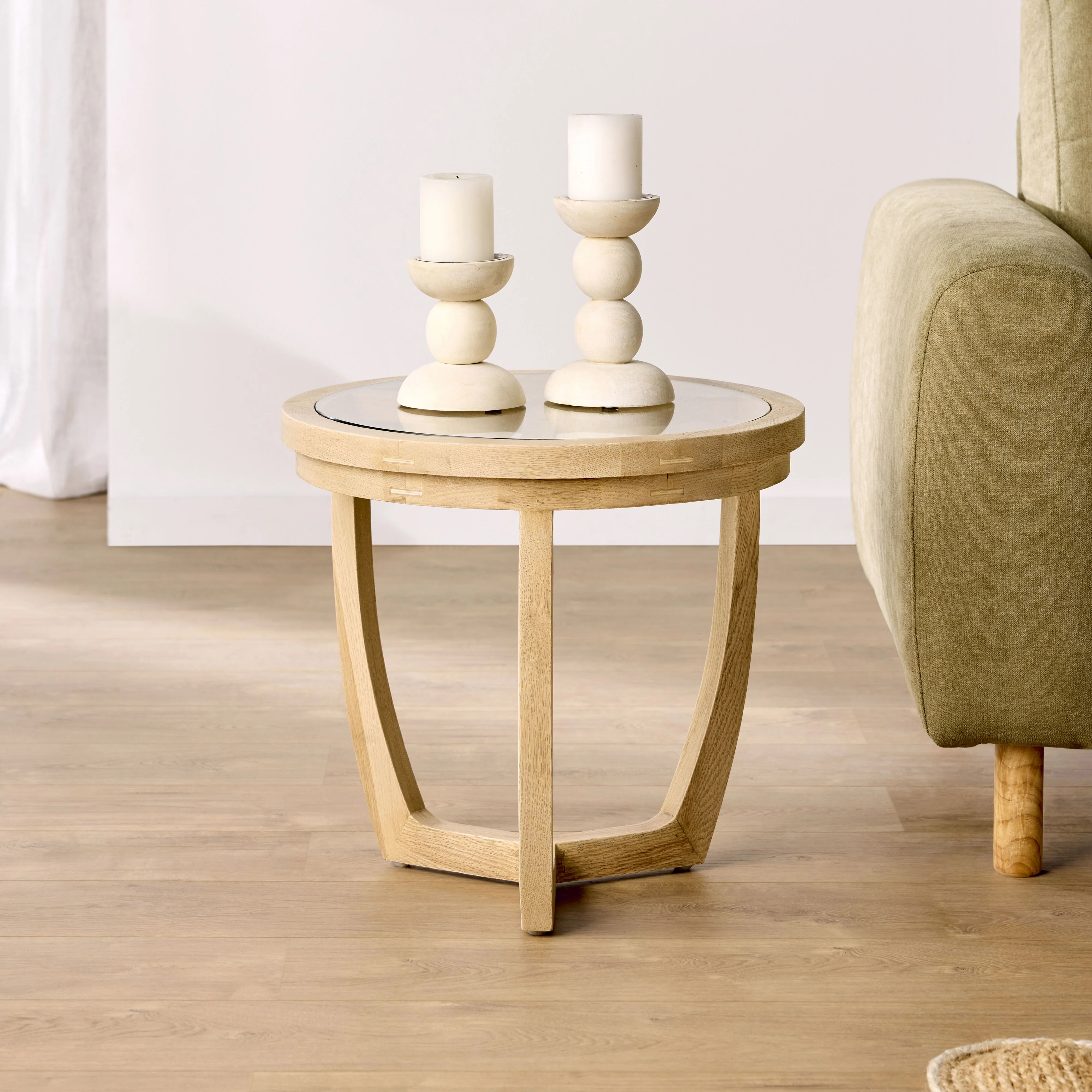 Nori Glass Top Side table - Image 4