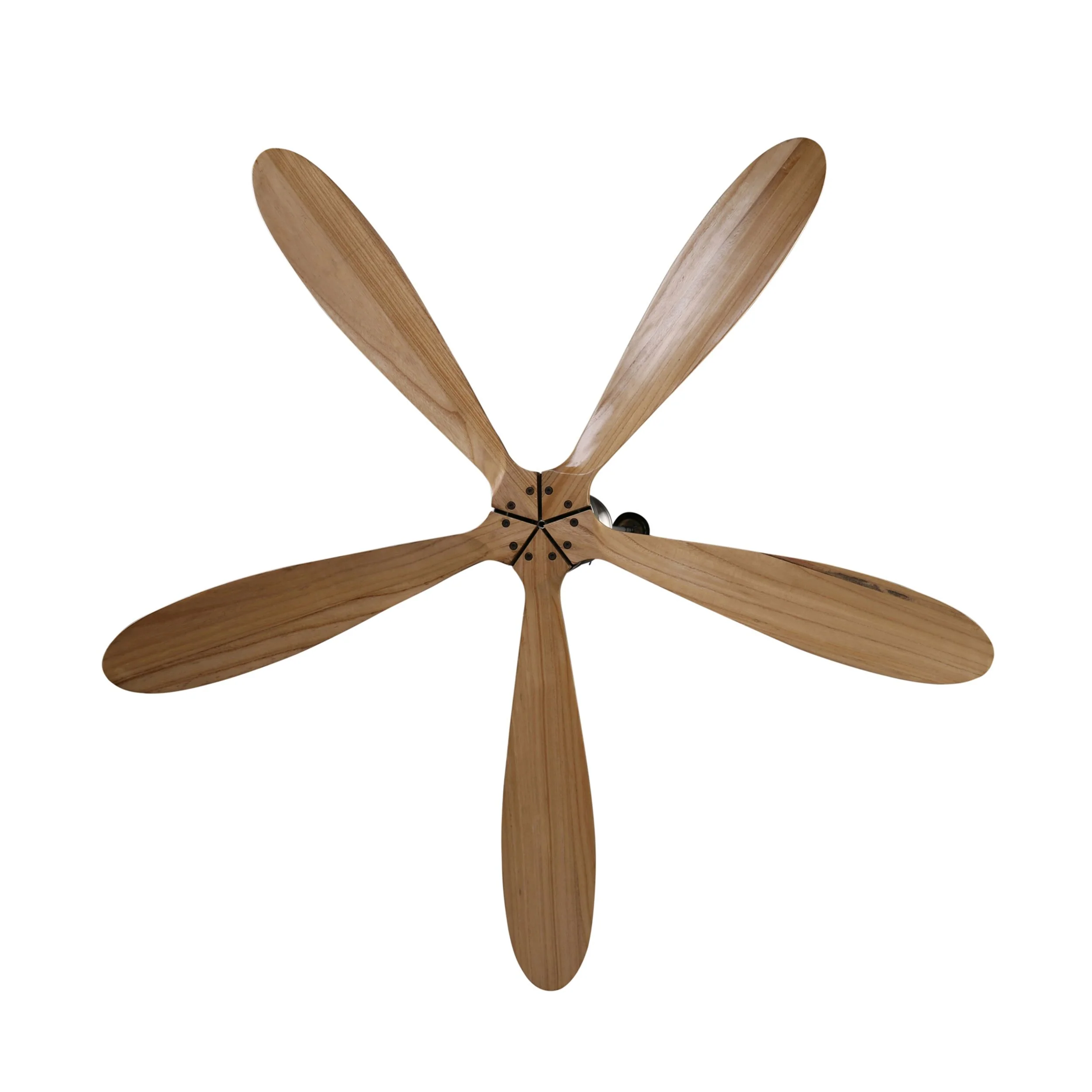 Noumea Indoor DC Ceiling Fan with Remote - Natural Timber 152cm - Image 3