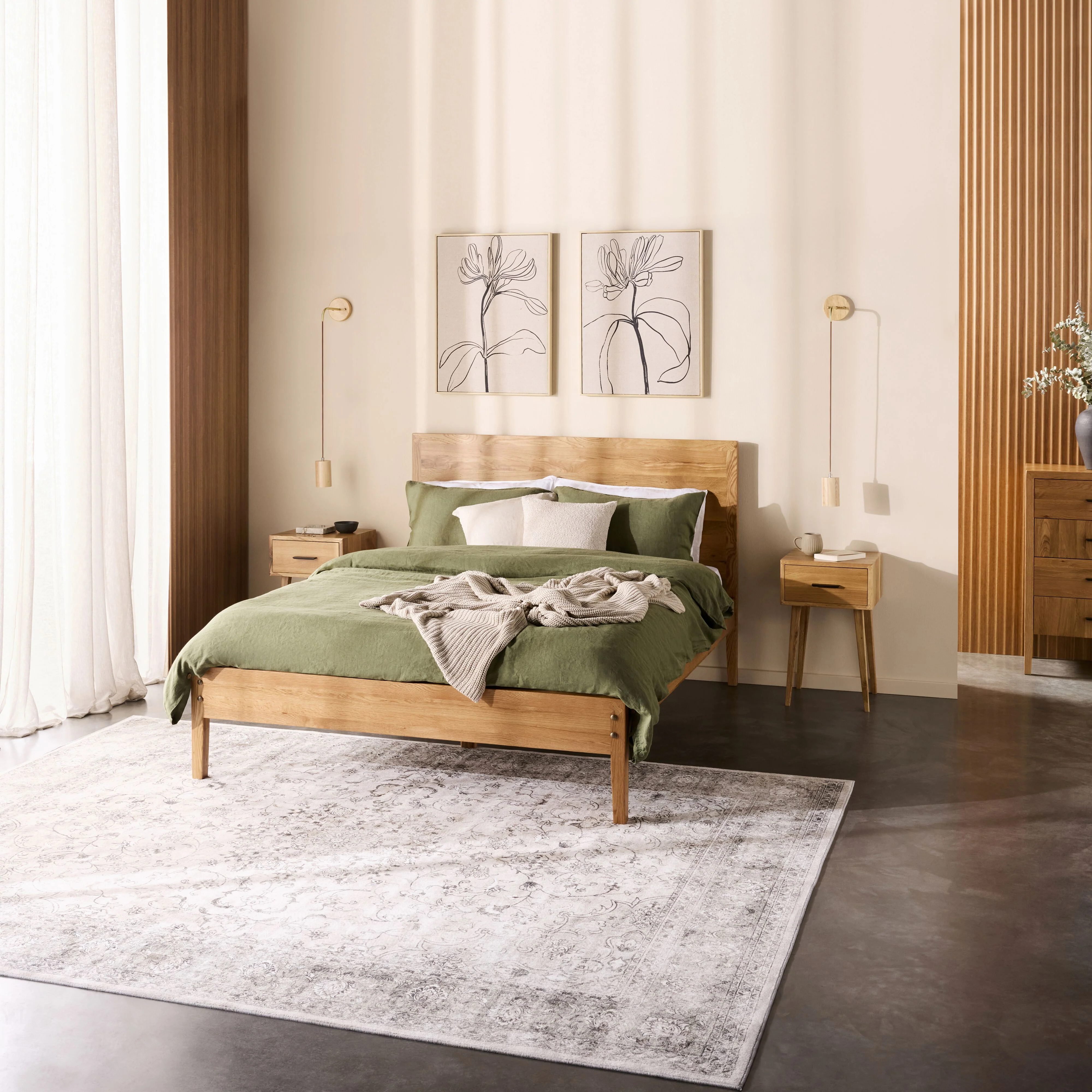 Oakdale 1 Drawer Bedside Table - Image 10