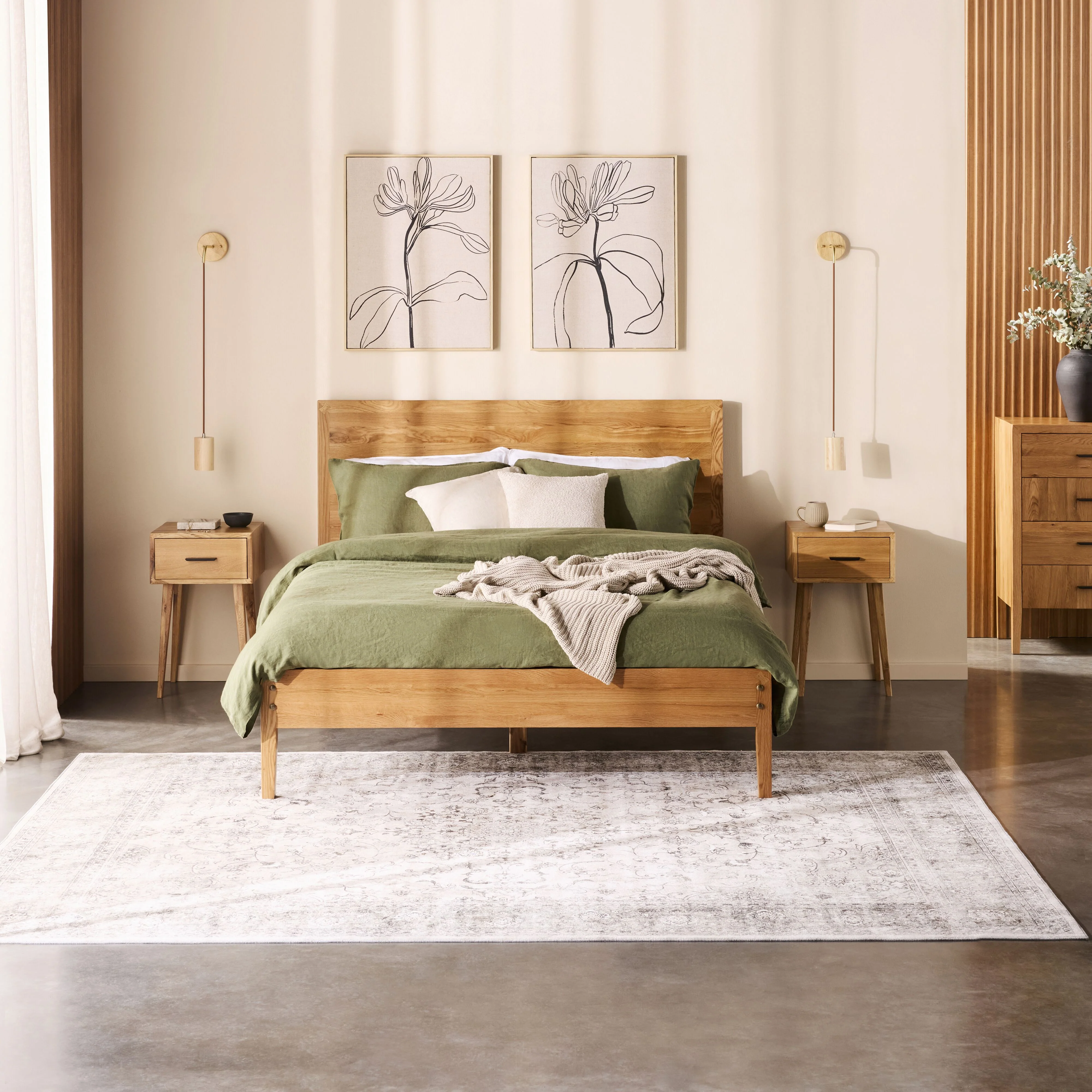 Oakdale 1 Drawer Bedside Table - Image 9