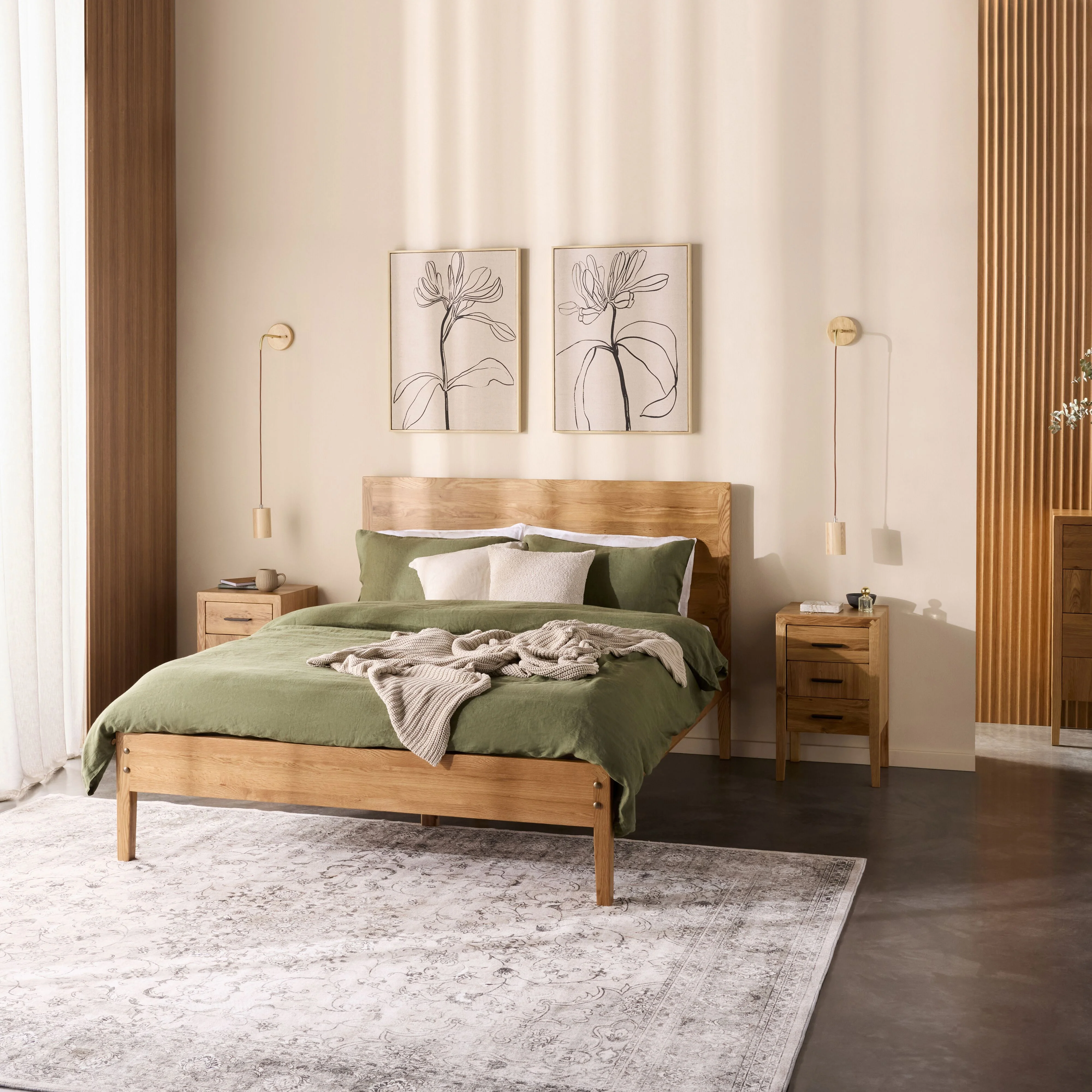 Oakdale 3 Drawer Bedside Table - Image 10