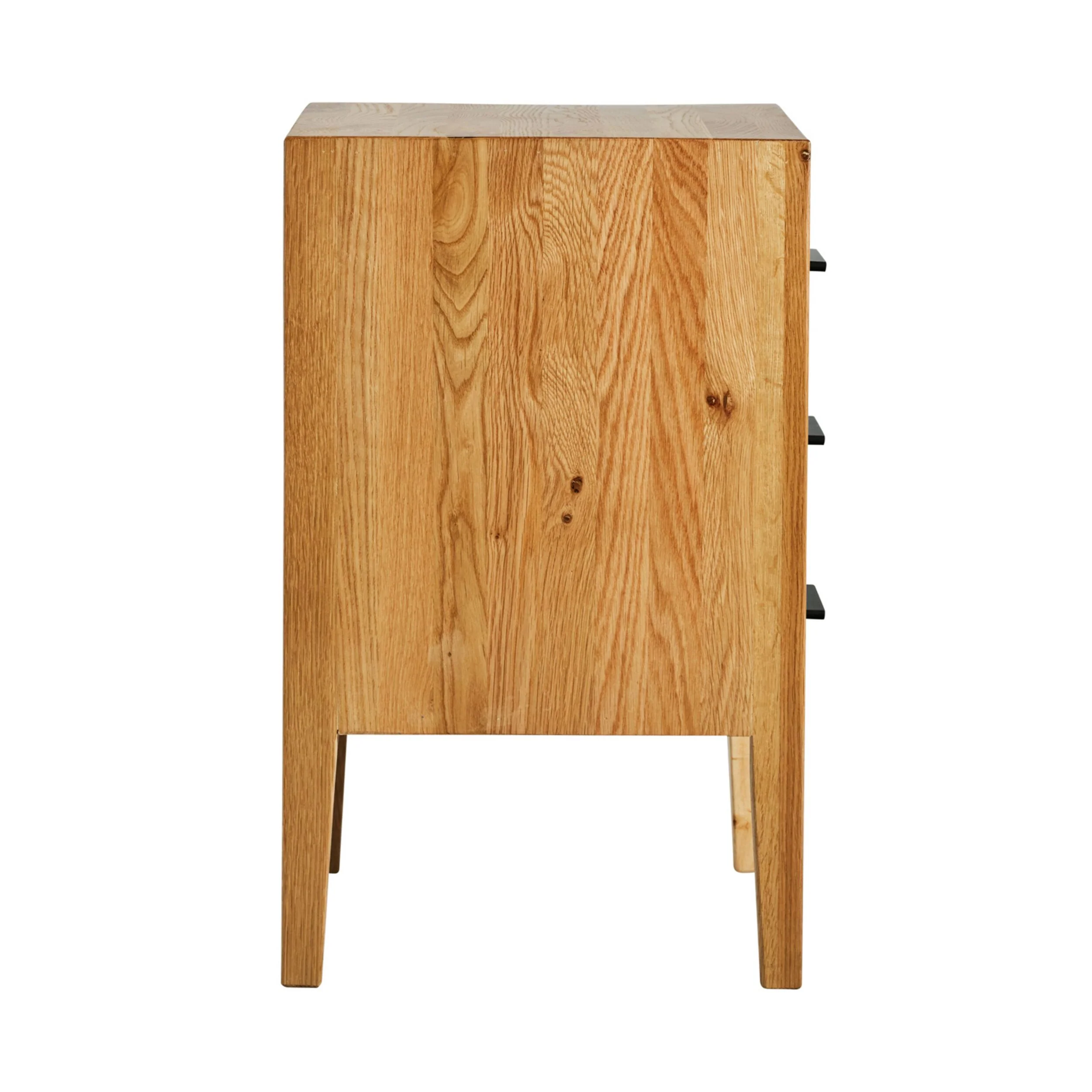 Oakdale 3 Drawer Bedside Table - Image 4