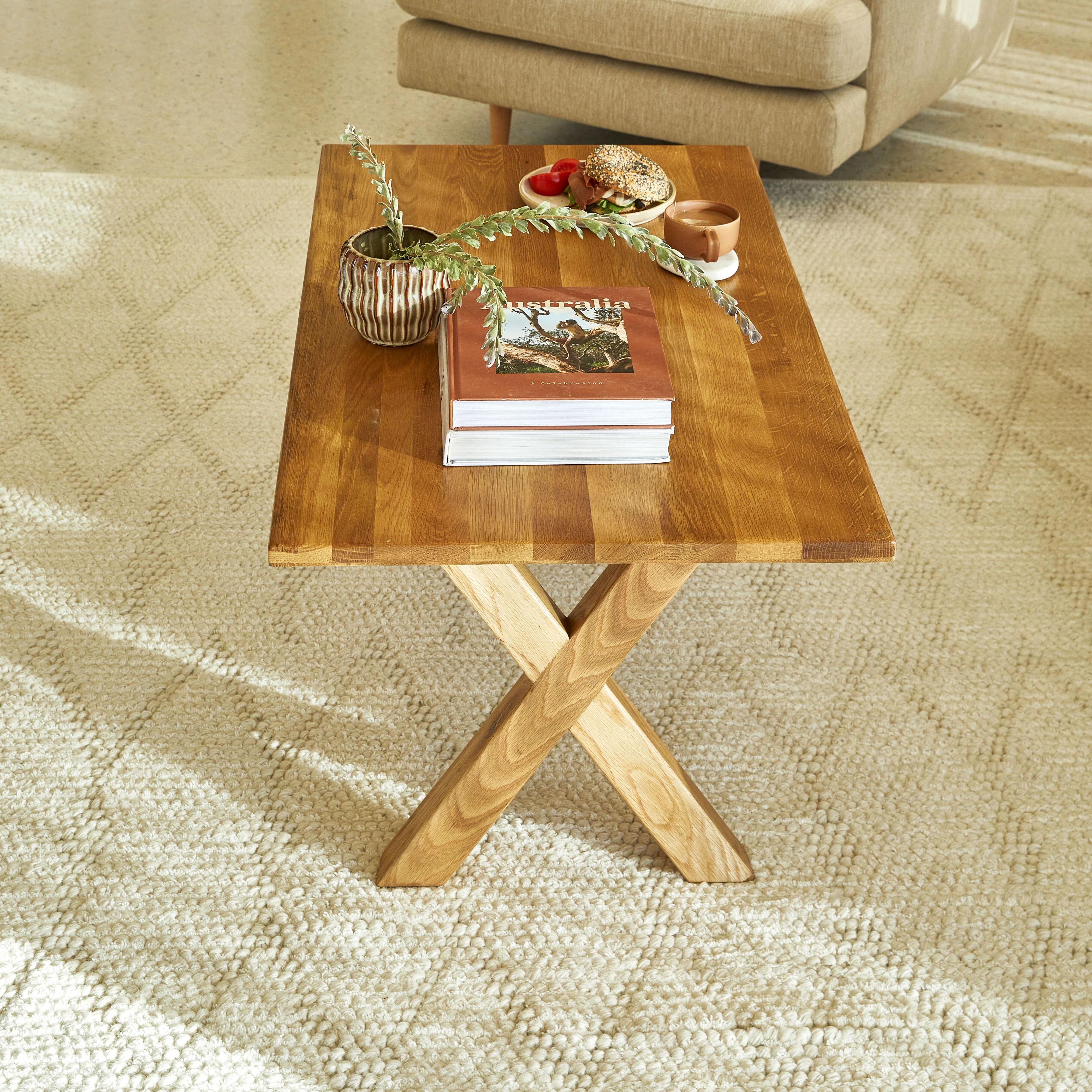 Oakdale Cross Leg Coffee Table - Image 9