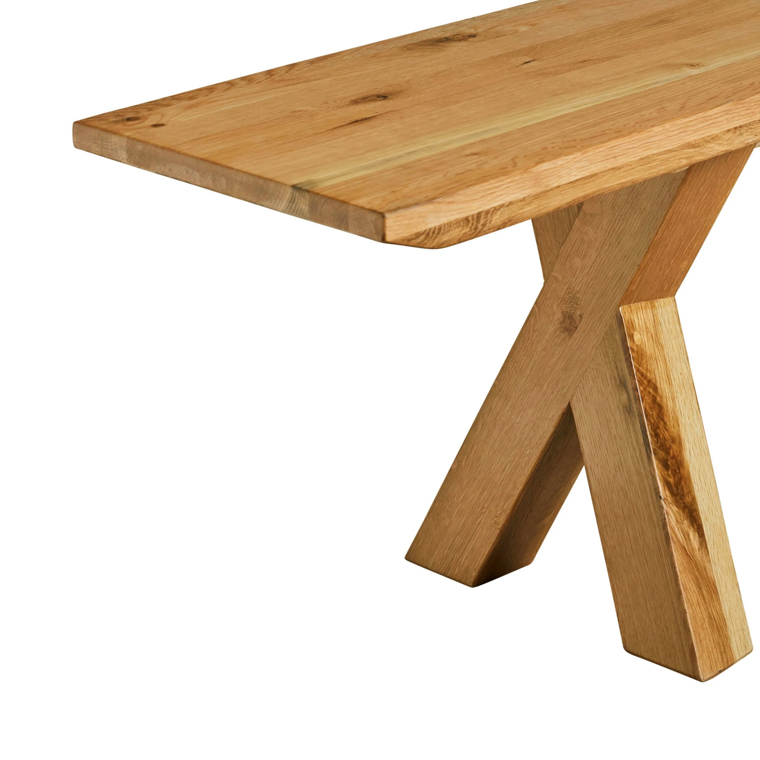 Oakdale Cross Leg Dining Bench Seat - Image 3