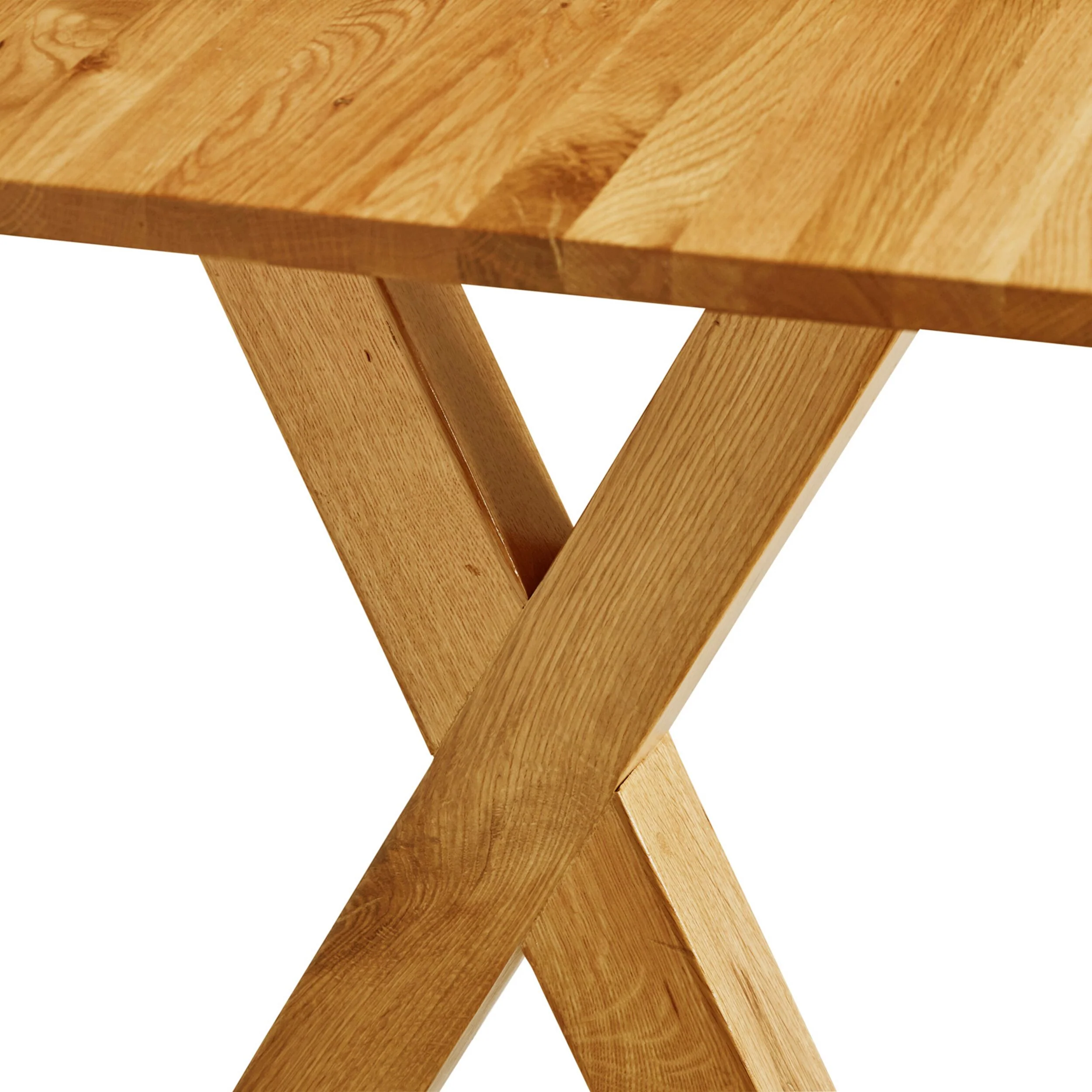 Oakdale Cross Leg Timber Dining Table 200cm - Image 4