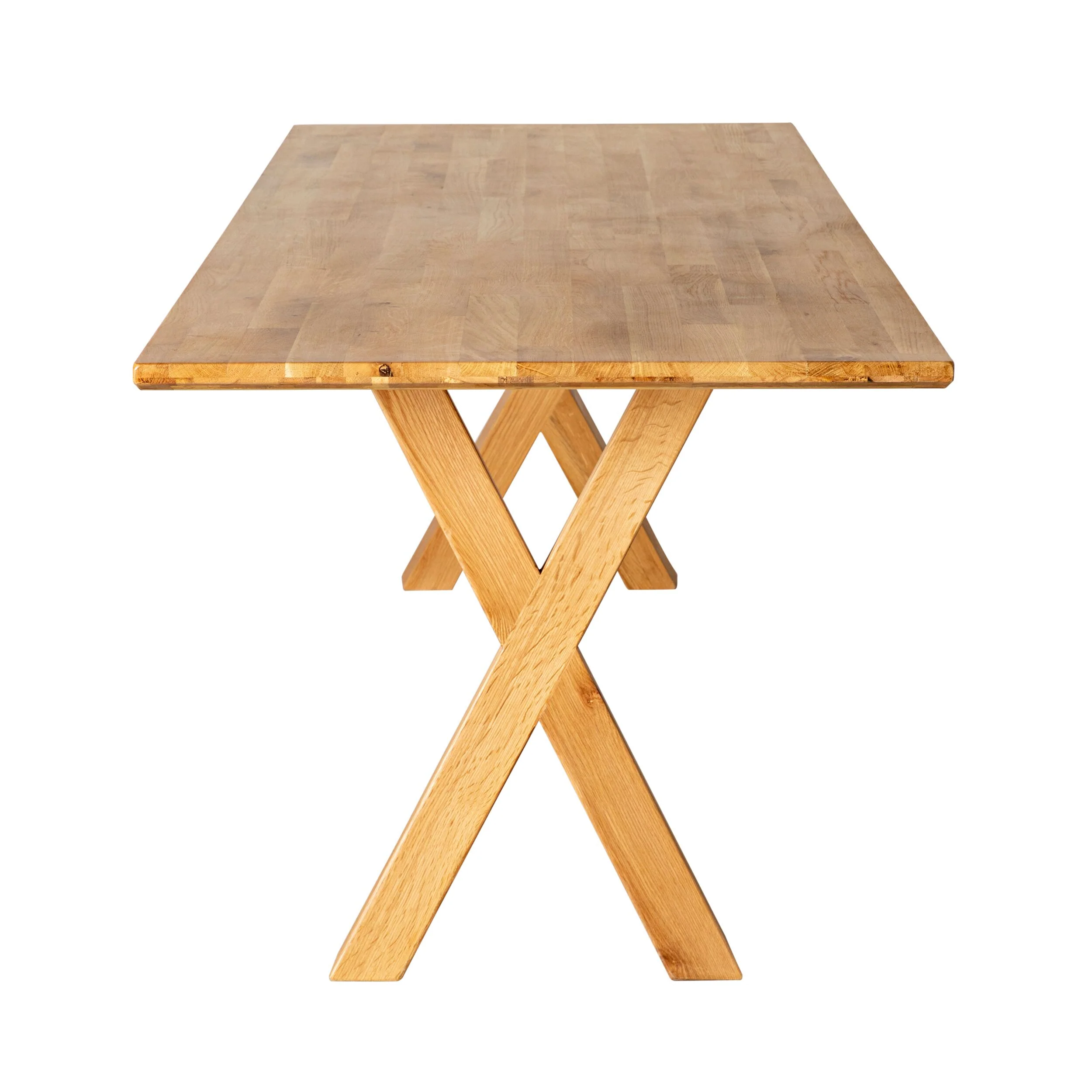 Oakdale Cross Leg Timber Dining Table 240cm - Image 3