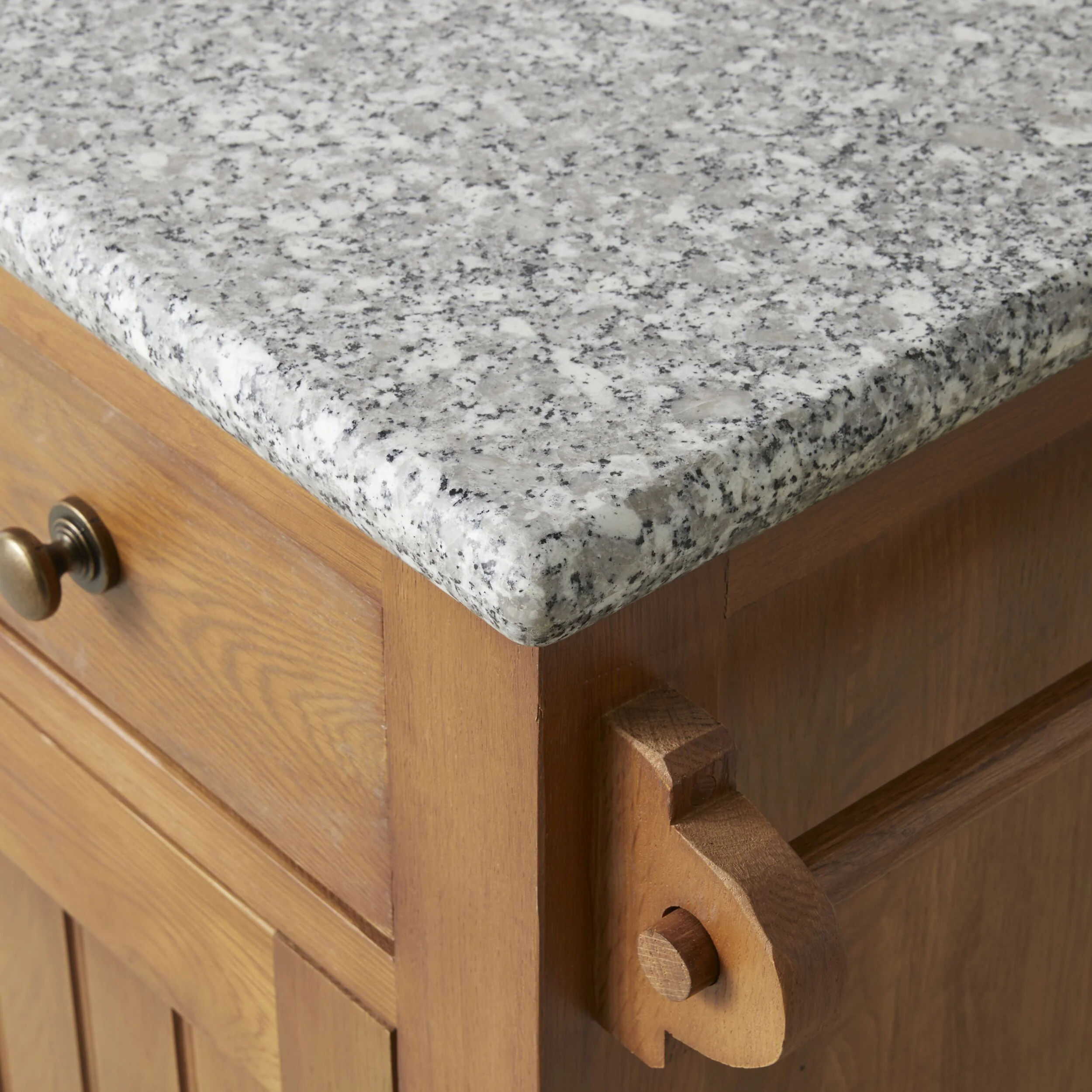 Oakford Workbench With Wine Rack - Granite Top 95 x 58 x 90 cm - Image 4