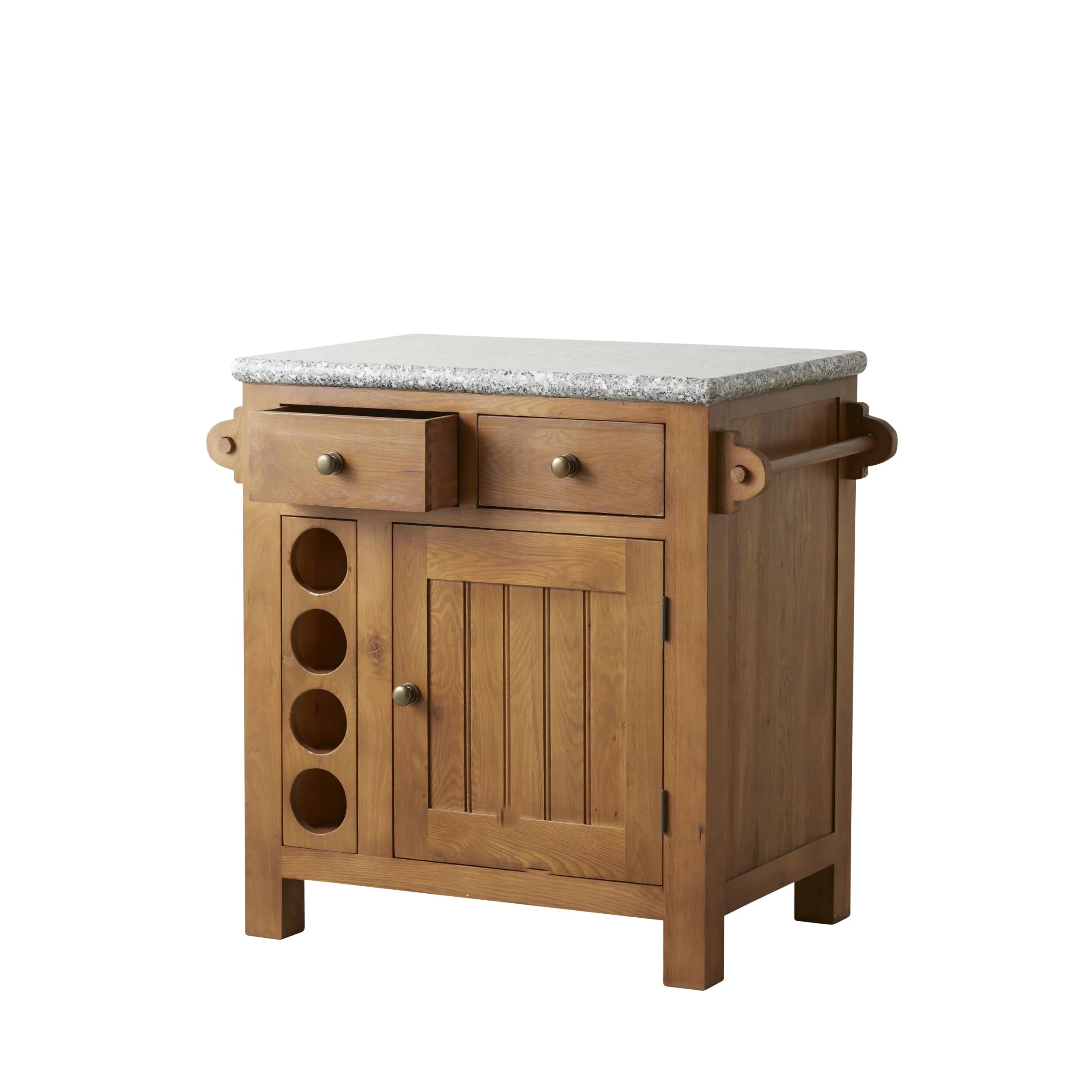 Oakford Workbench With Wine Rack - Granite Top 95 x 58 x 90 cm - Image 6