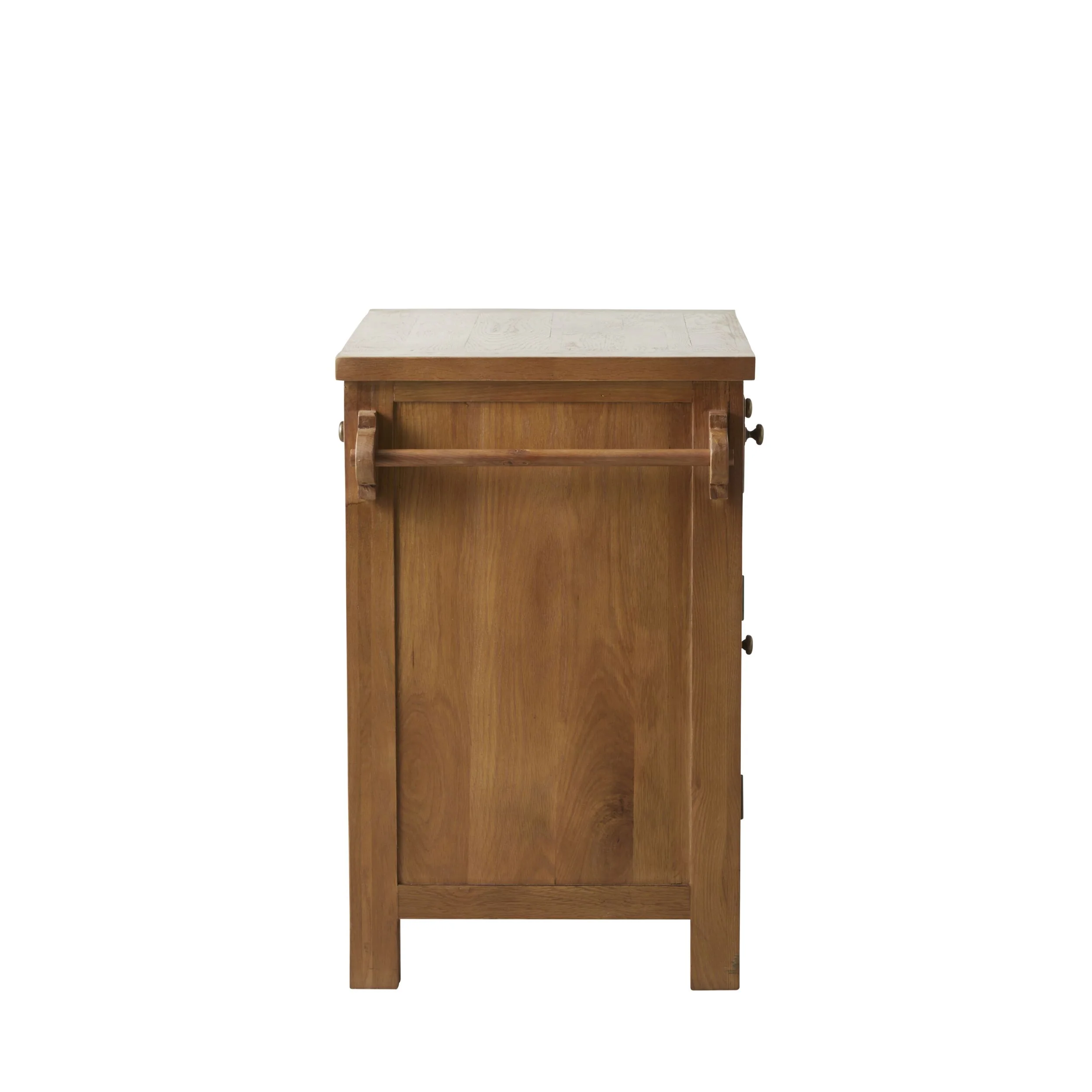 Oakford Workbench With Wine Rack - Oak Timber Top 950x580x900mm - Image 3