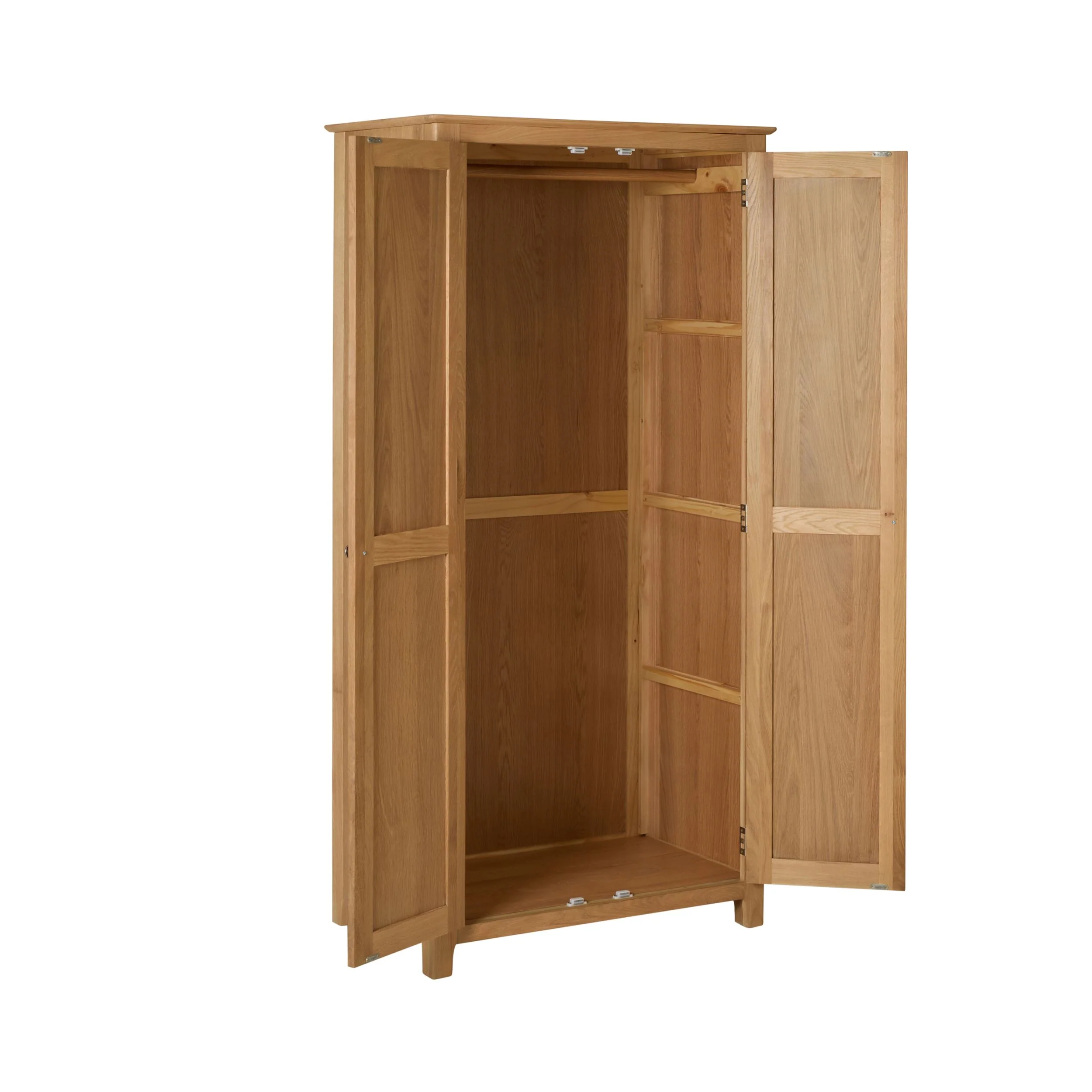 Oakridge 2 Door Wardrobe Light Oak - Image 3