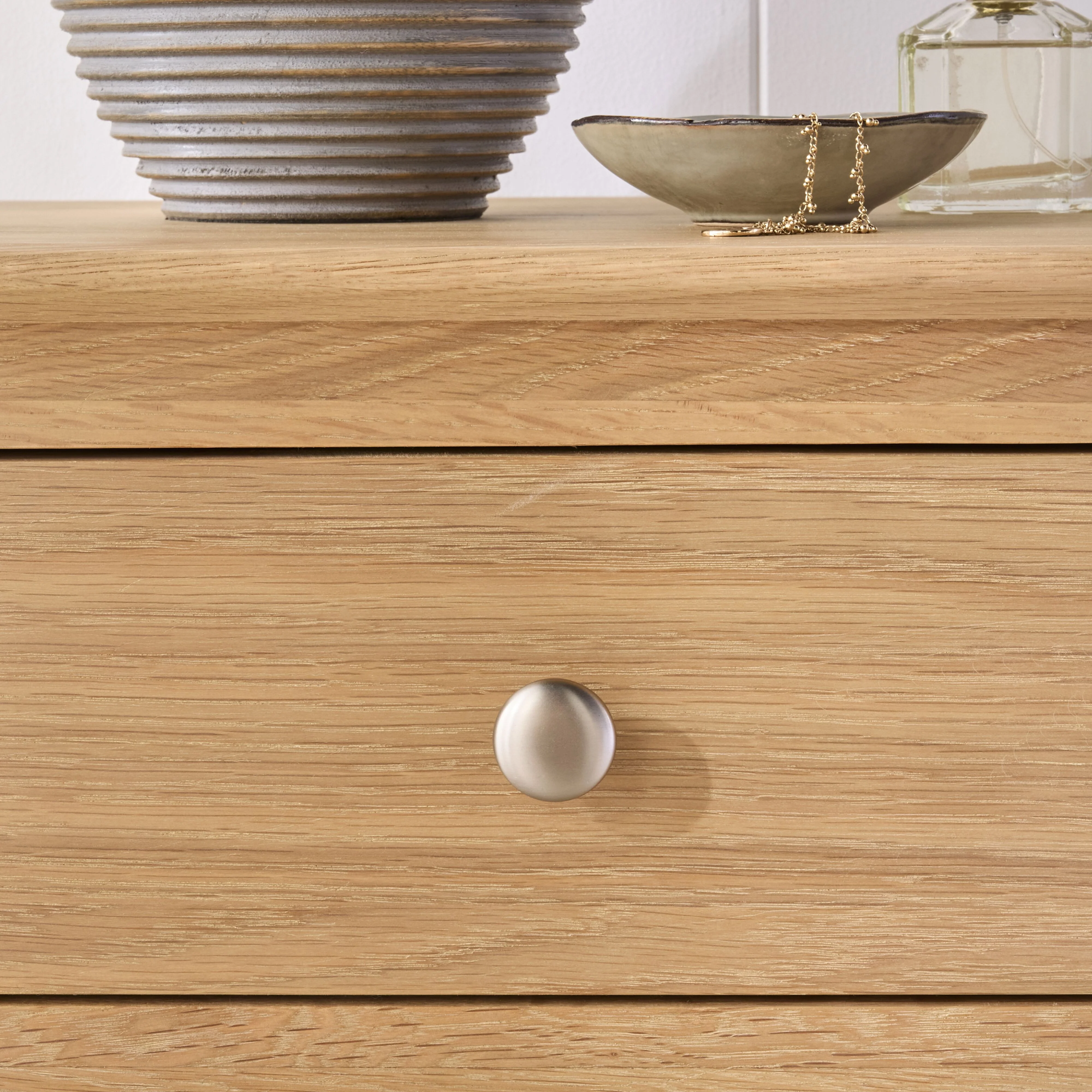 Oakridge 3 Drawer Bedside Light Oak - Image 11