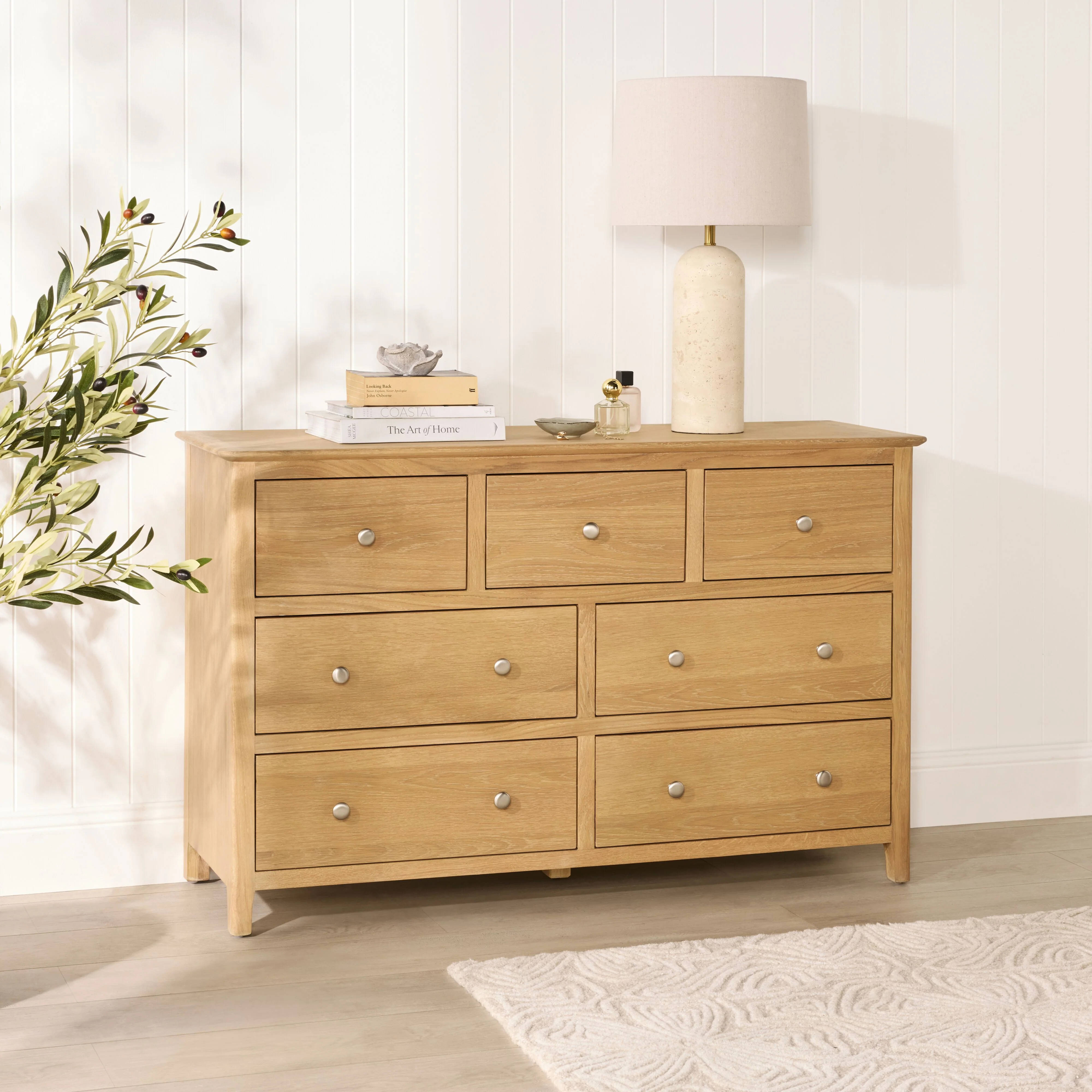 Oakridge 7 Drawer Chest Light Oak - Image 9