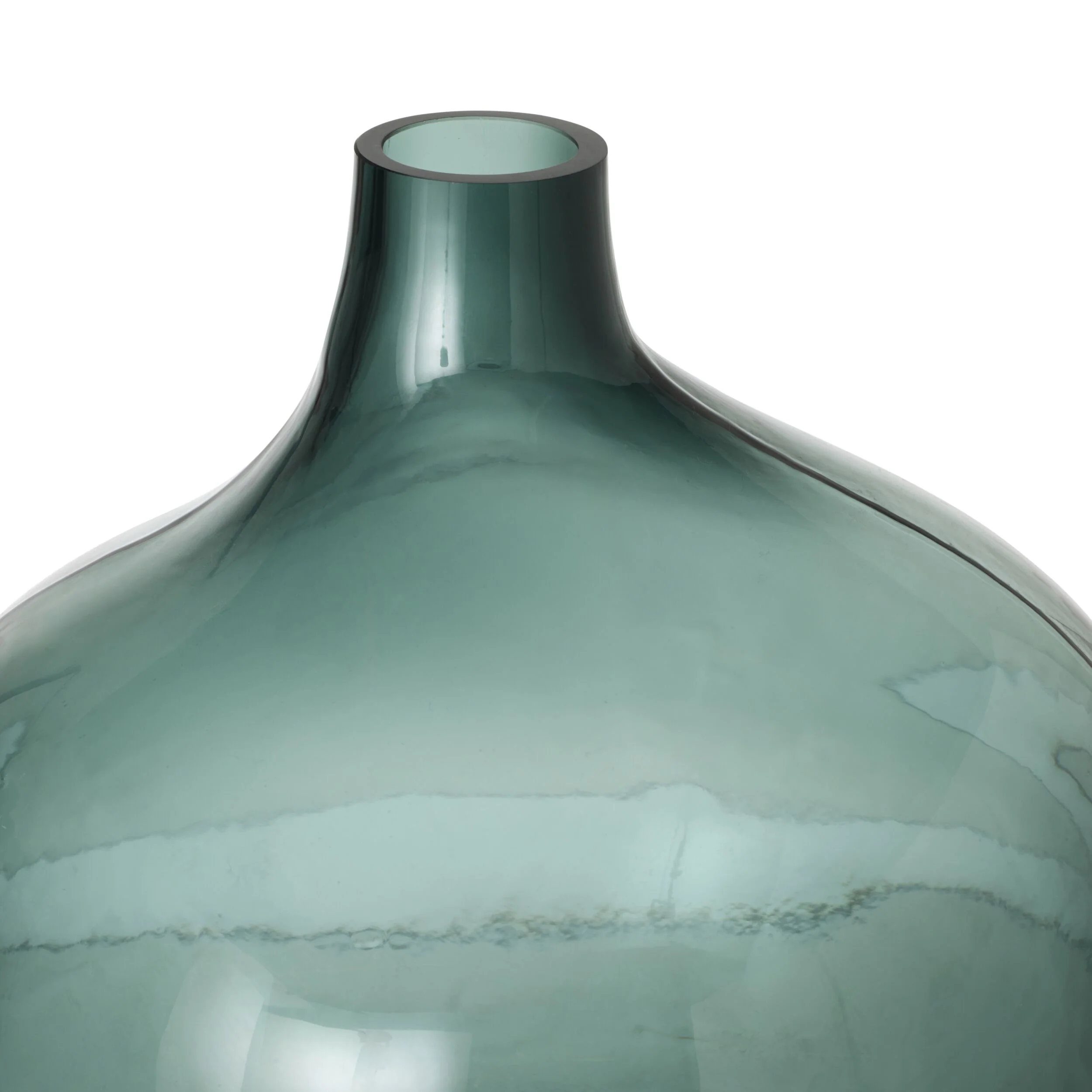 Oceanic Tinted Flagon Glass Vase Turquoise - Image 2