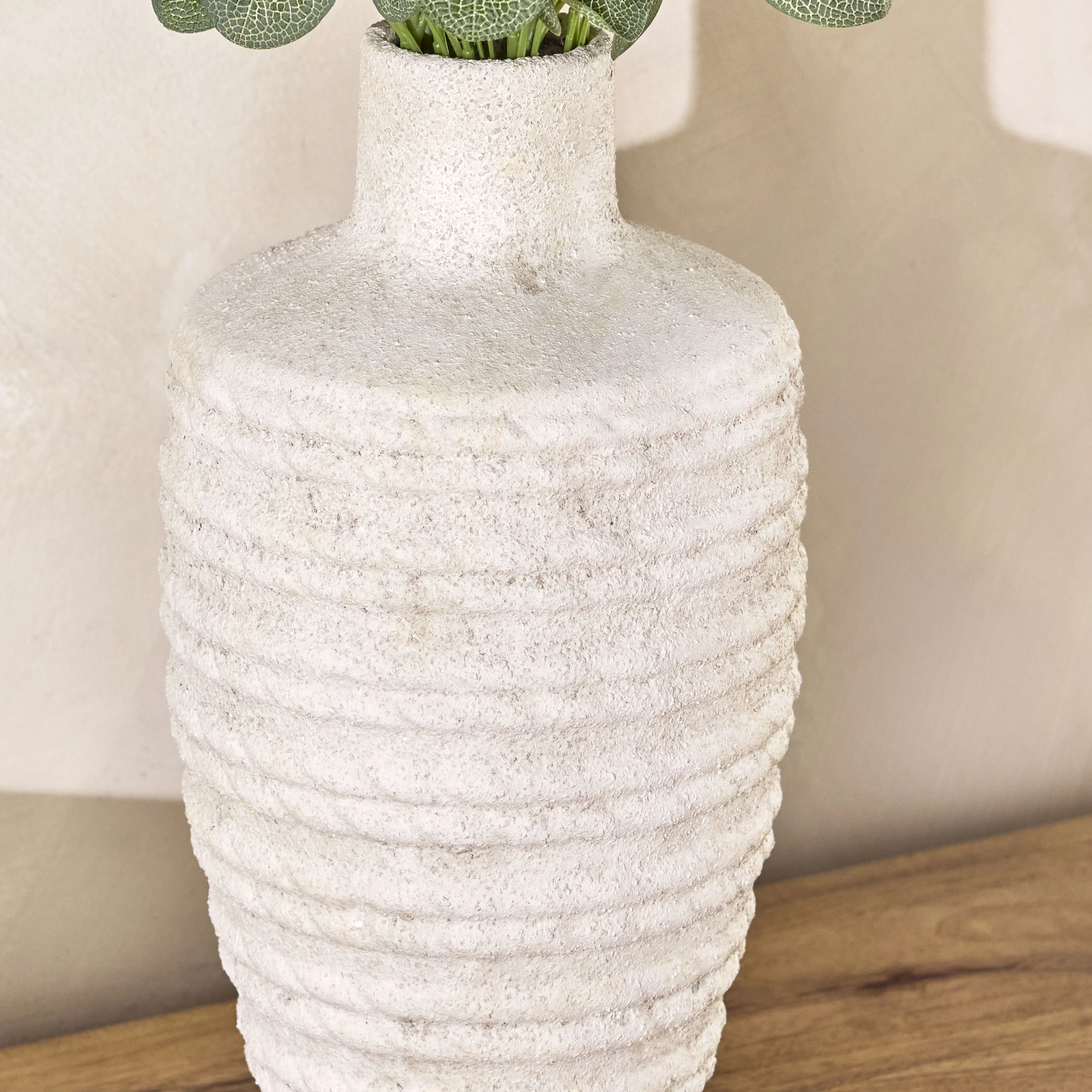 Octavia Rope Detail Ceramic Tall Vase - Image 5