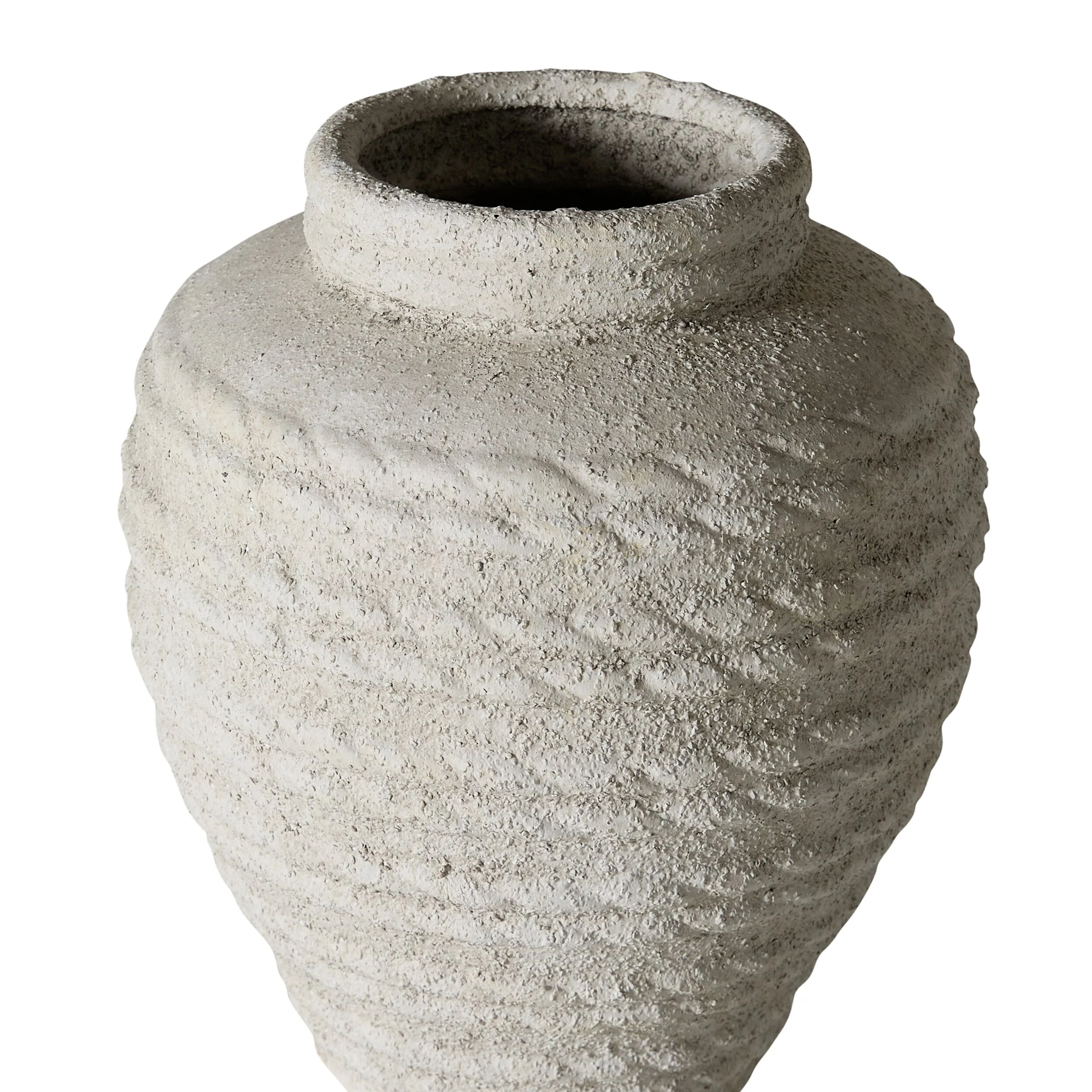 Octavia Rope Detail Ceramic Urn Vase - Image 2