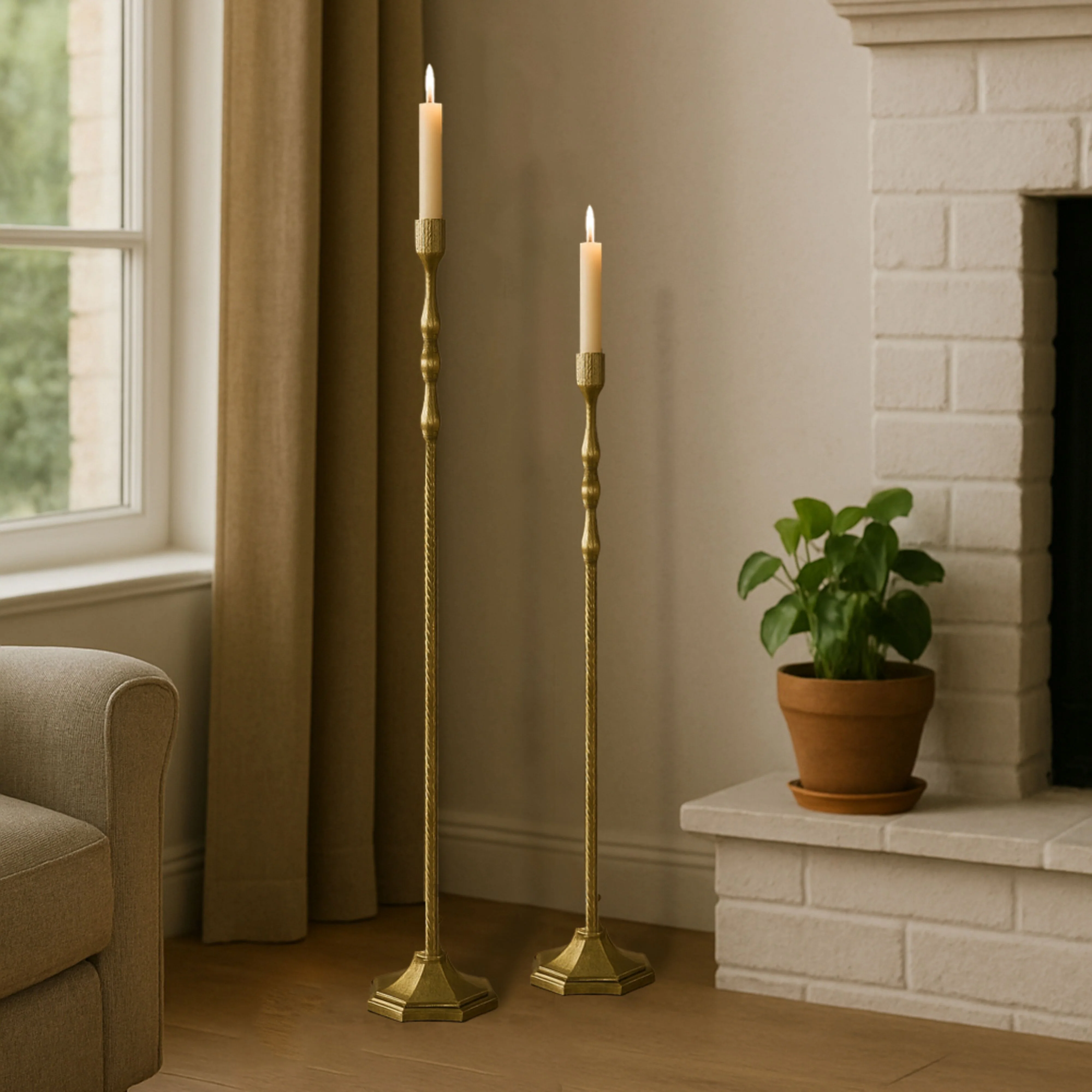 Olenna Long Stemmed Candle Holder 85Cm - Image 5
