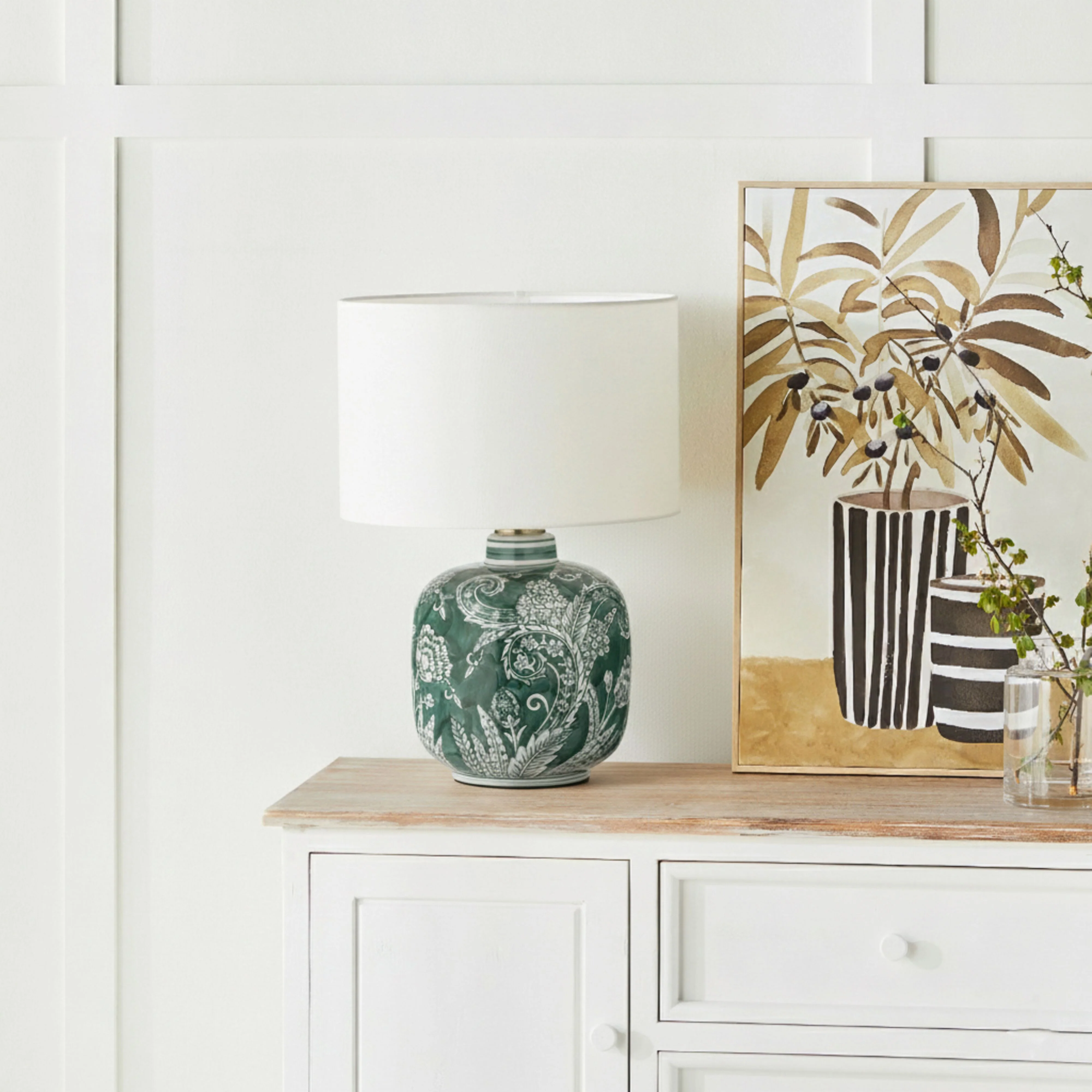 Olive Garden Table Lamp 45cm - Image 4
