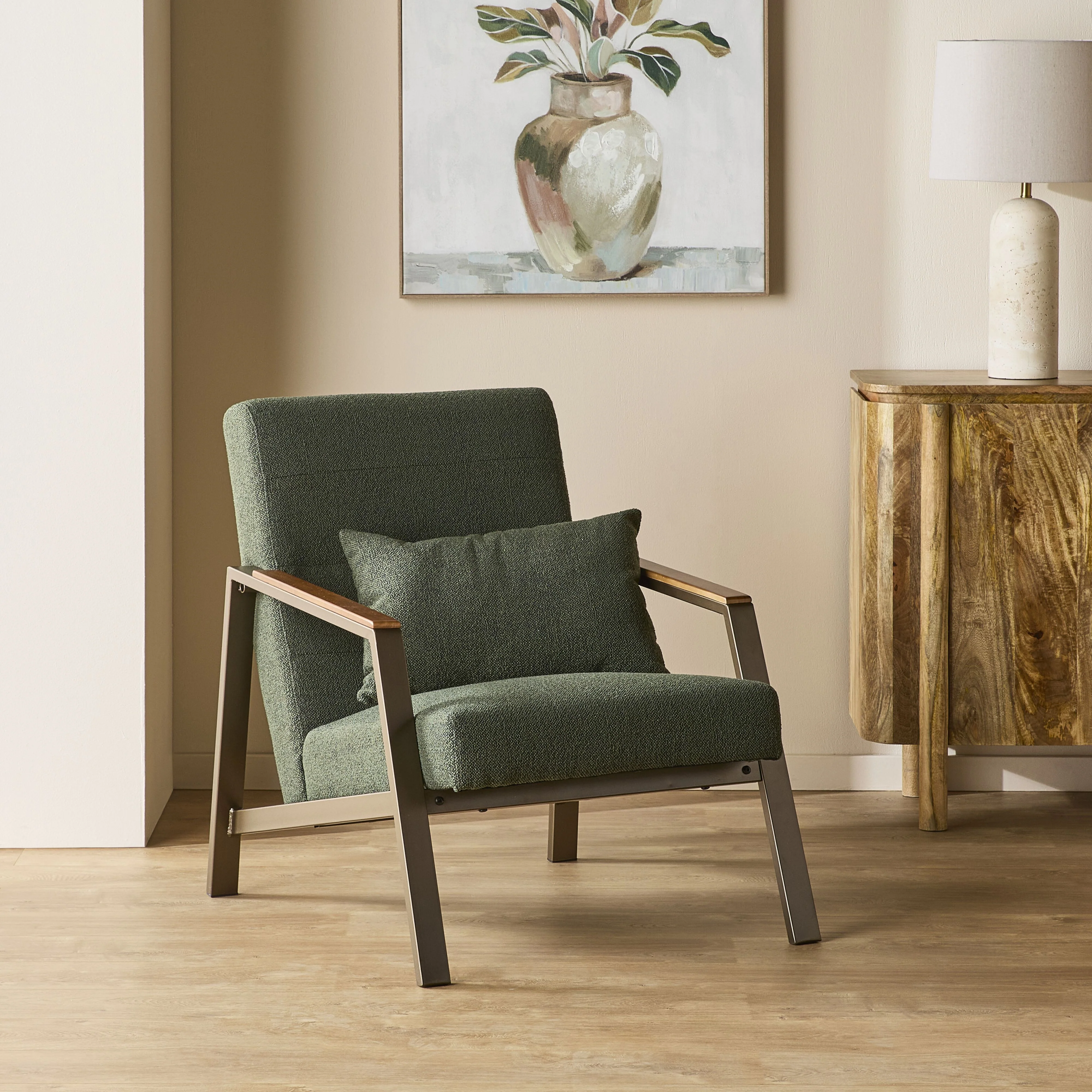 Ollie Occasional Chair Boucle Khaki - Image 7