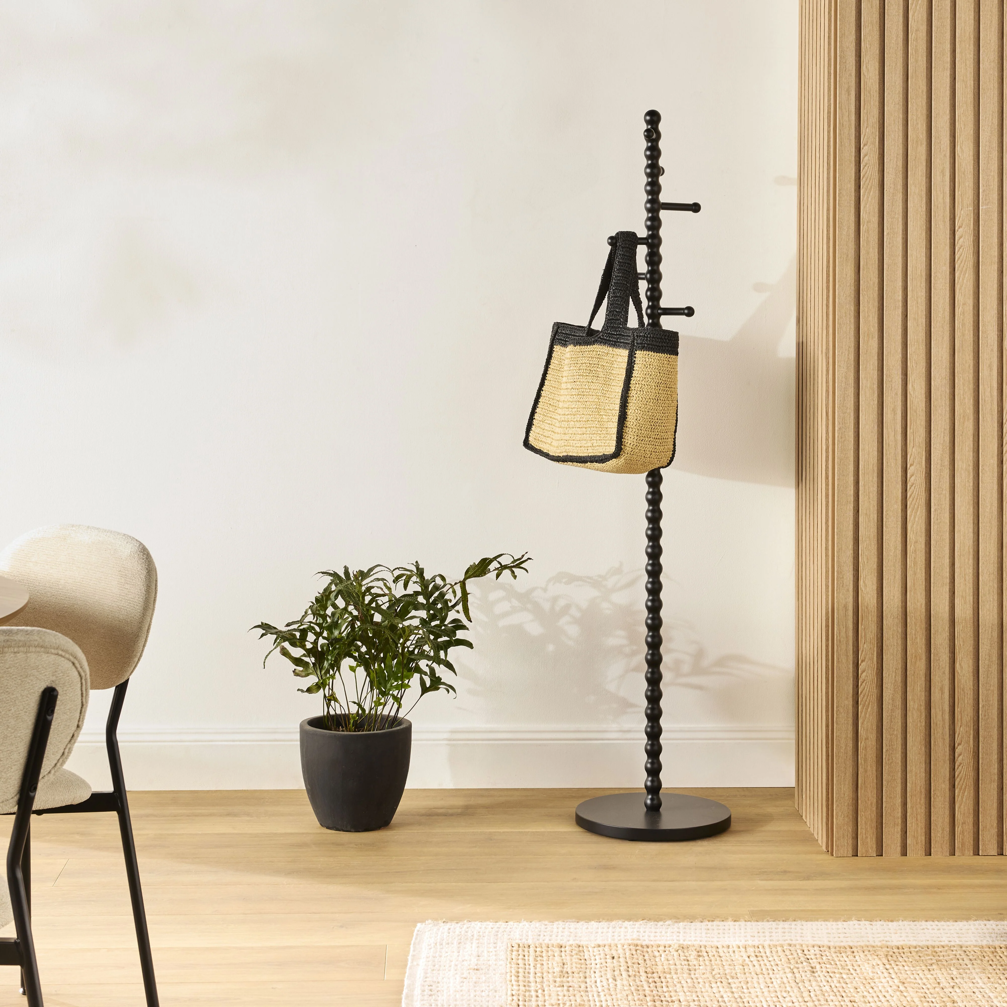Orla Bobbin Coat Stand Black - Image 4