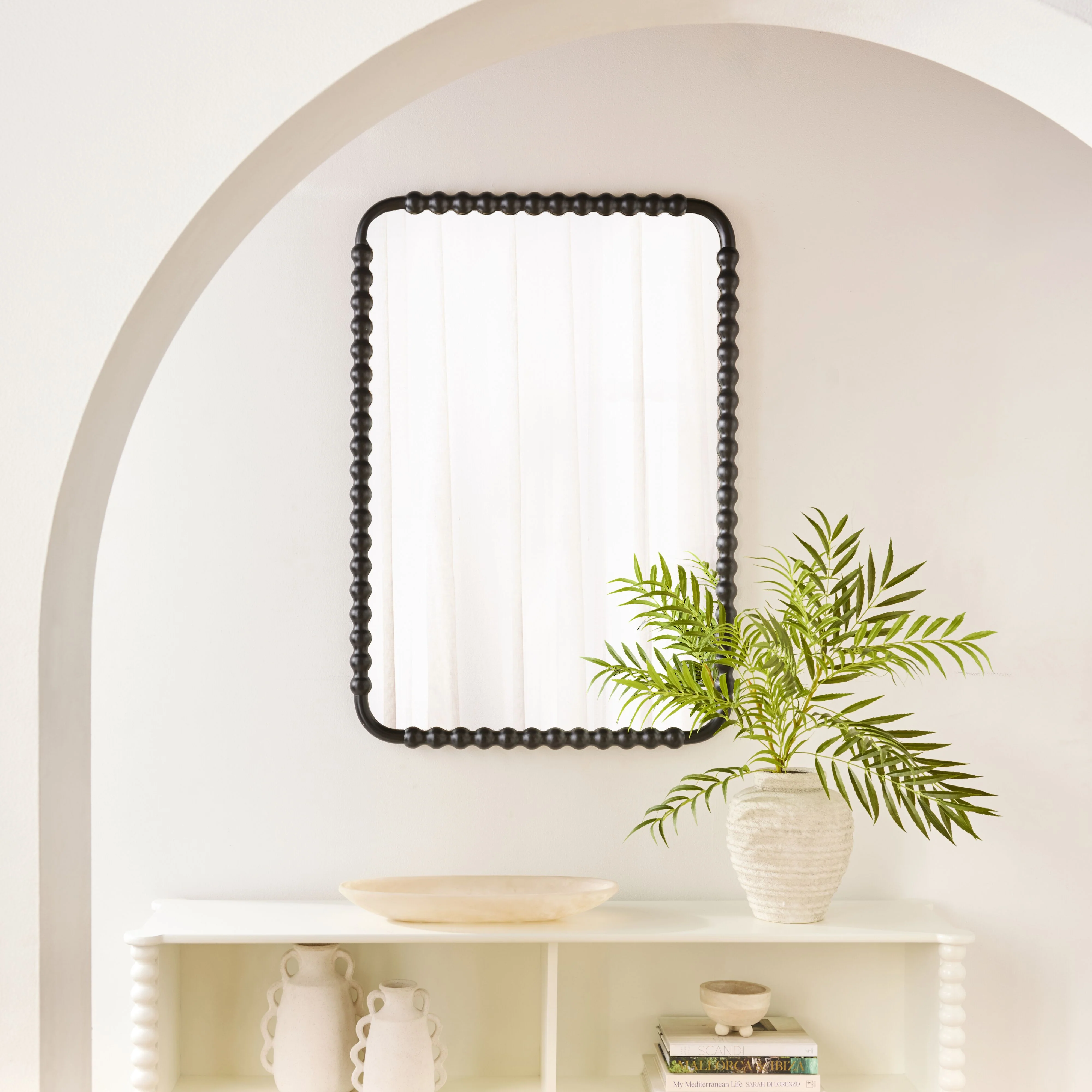 Orla Bobbin Wall Mirror Black - Image 5