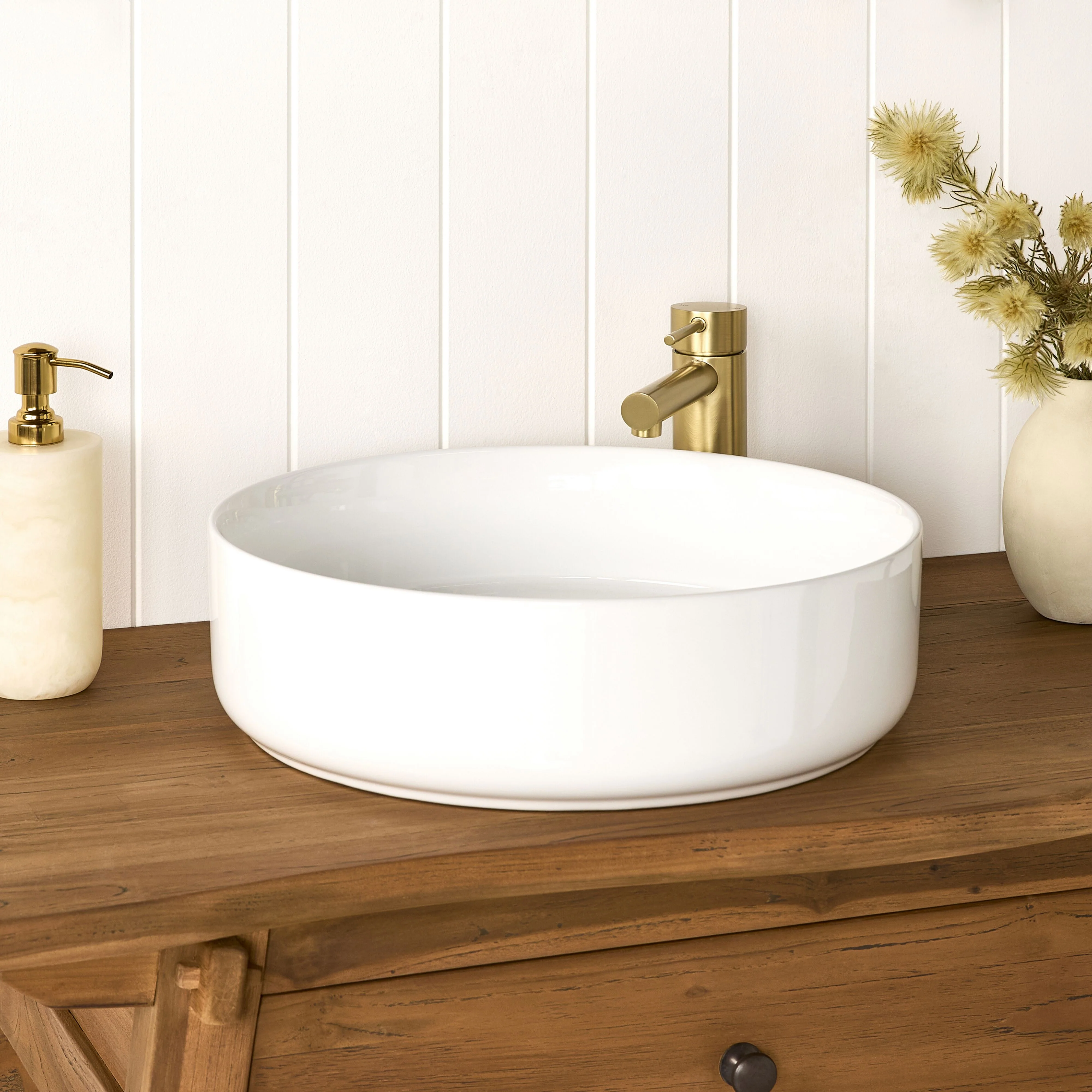 Orson Round Ceramic Basin 410x410x120mm - Image 5