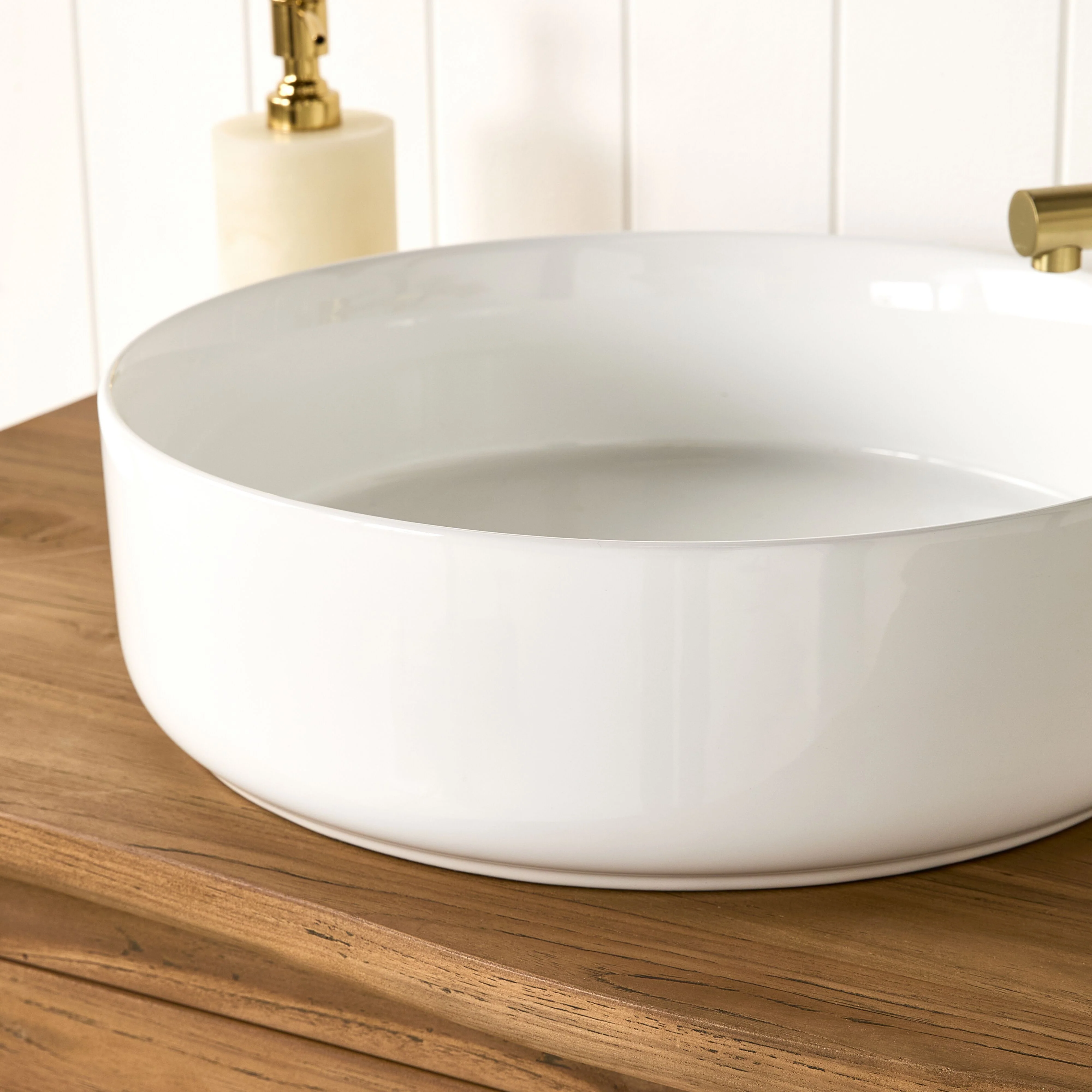 Orson Round Ceramic Basin 410x410x120mm - Image 6