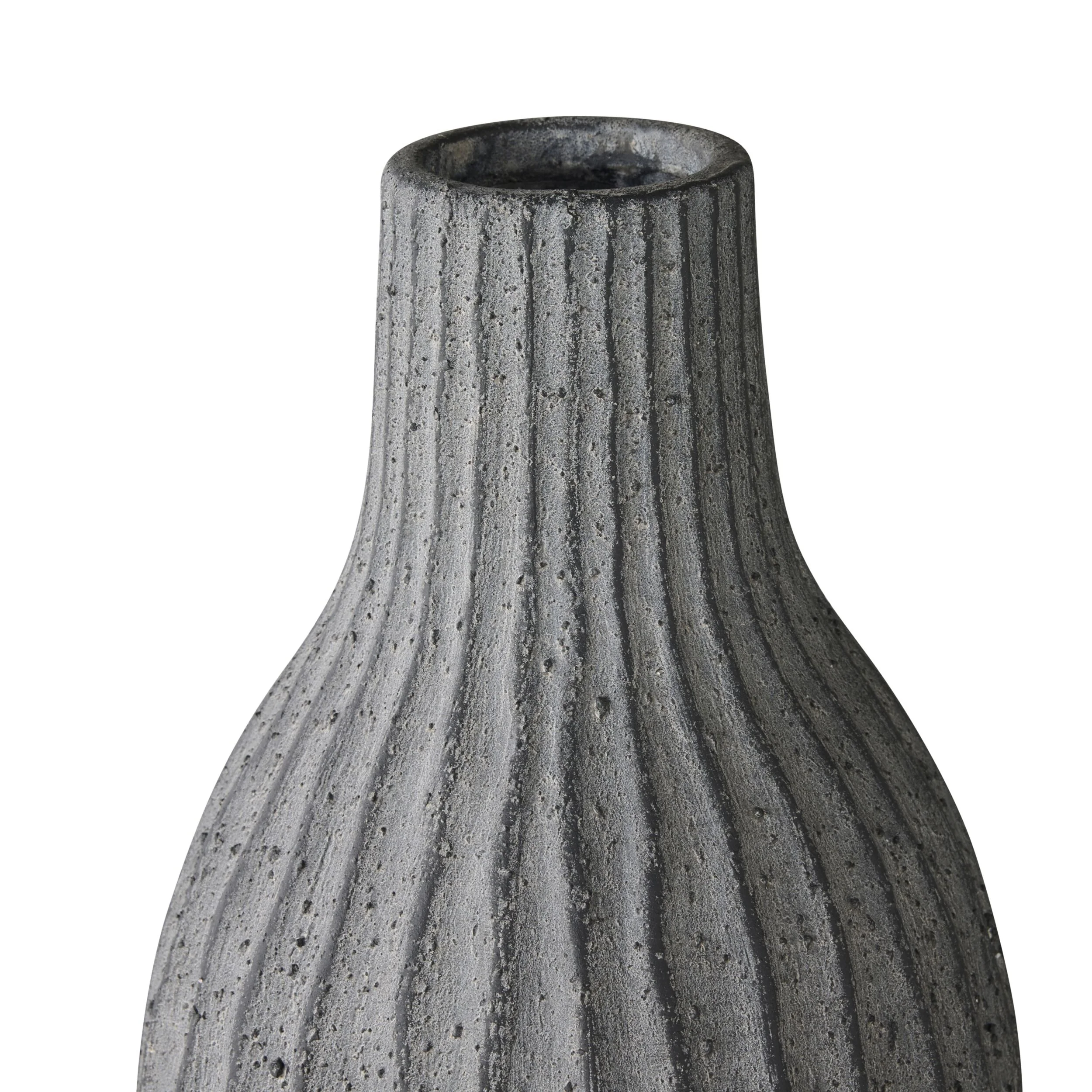 Ortiz Ribbed Ceramic Vase - Image 3