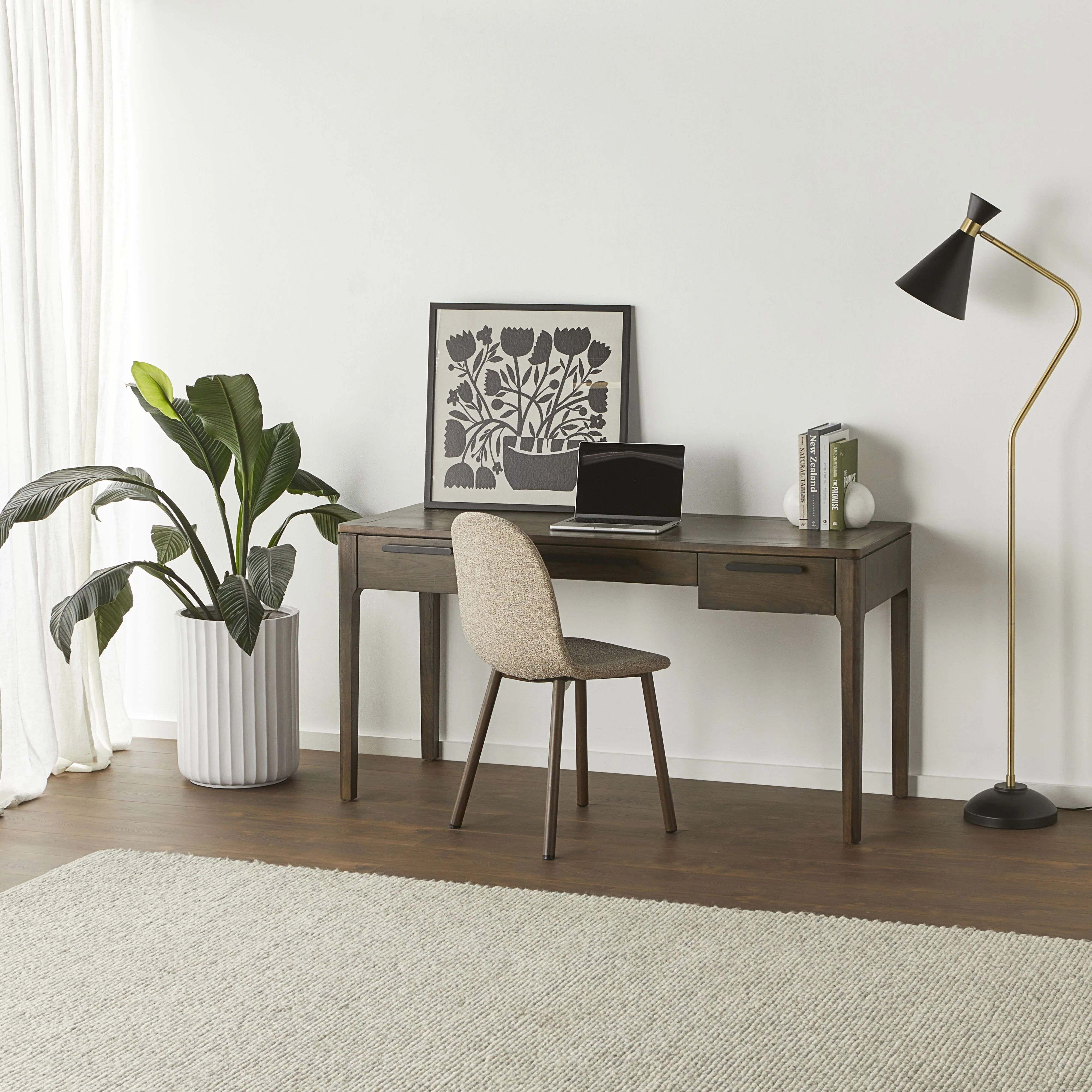 Oslo 3 Drawer Desk Boco Oak - Image 8