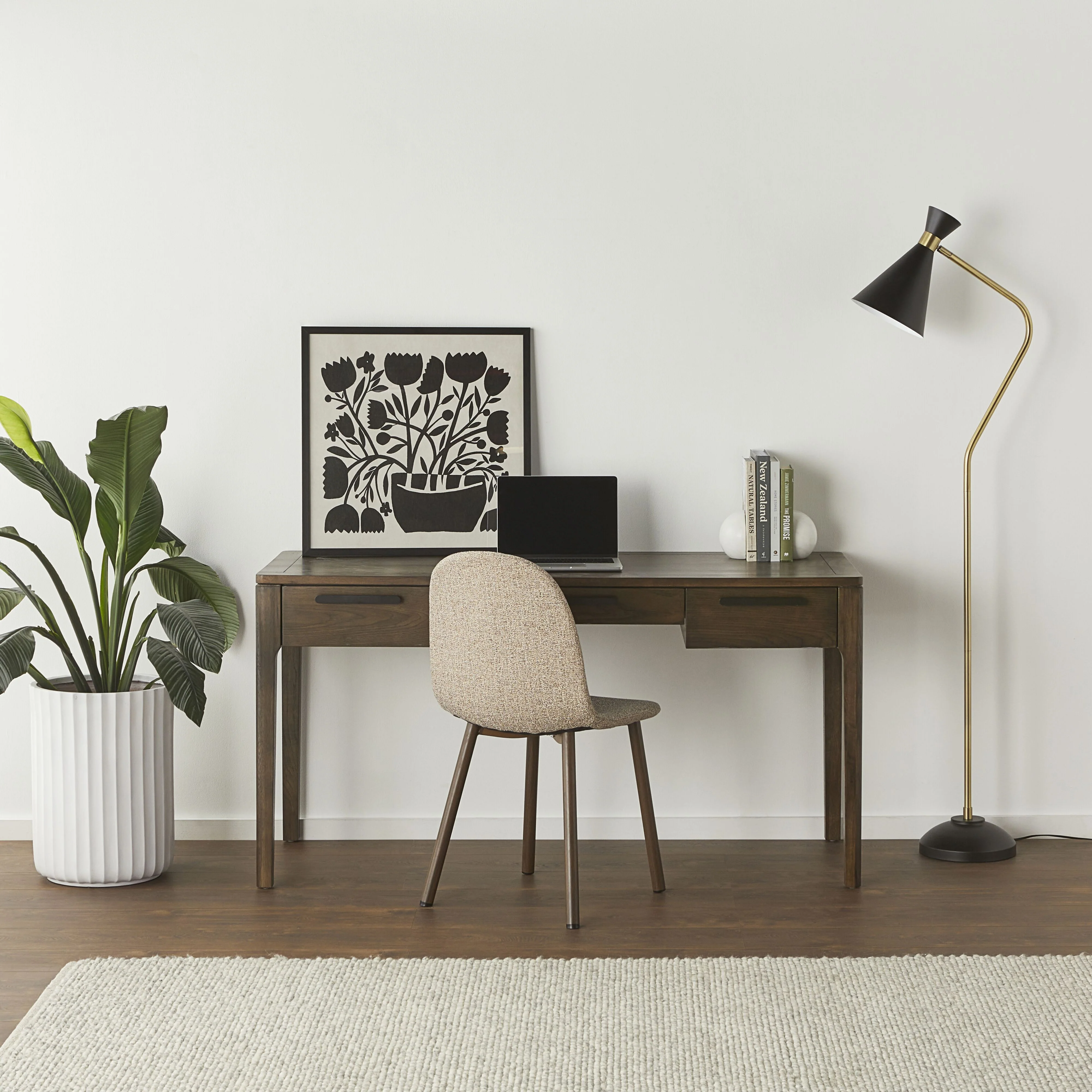 Oslo 3 Drawer Desk Boco Oak - Image 9
