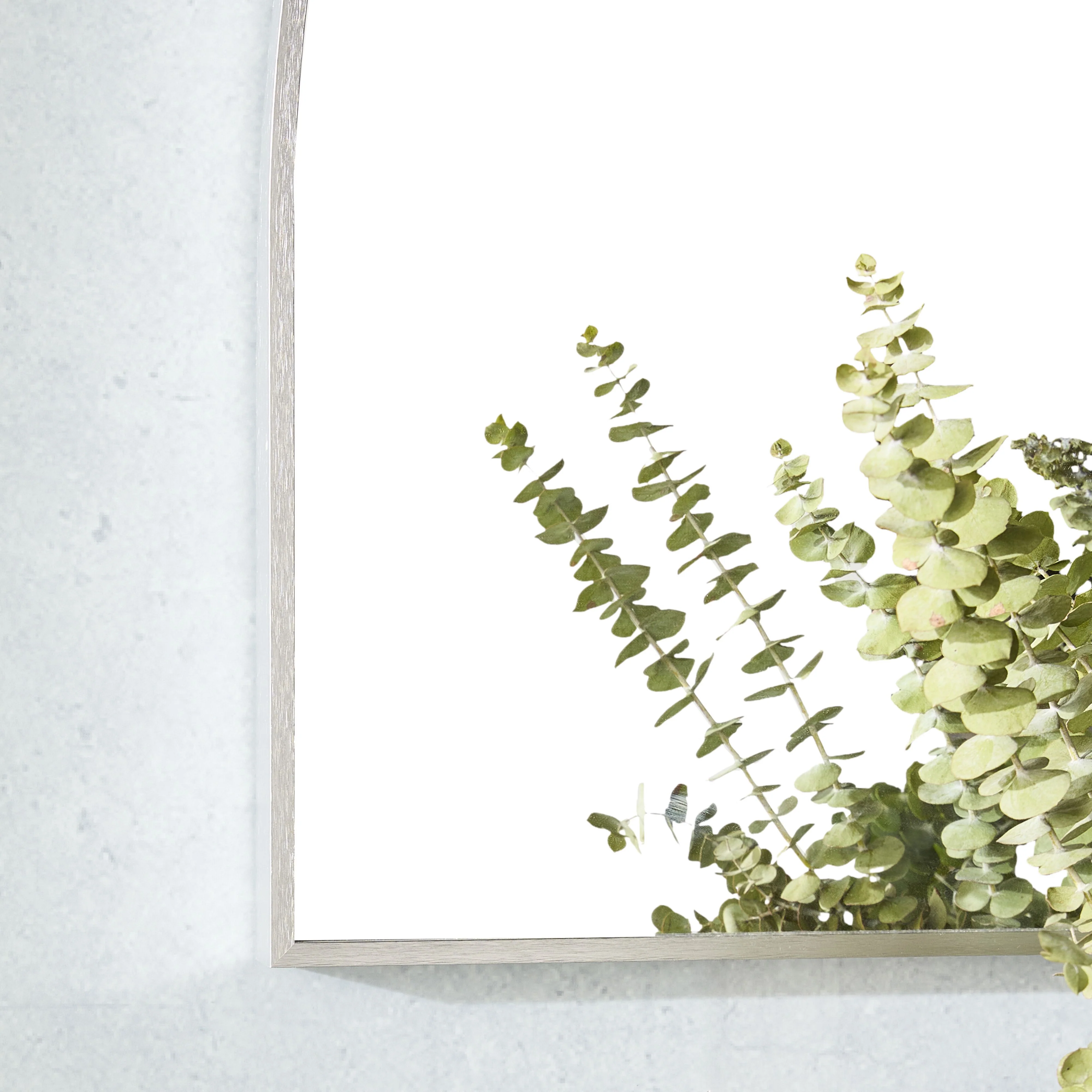 Ovale Arch Mirror 100x150cm Brushed Silver - Image 6