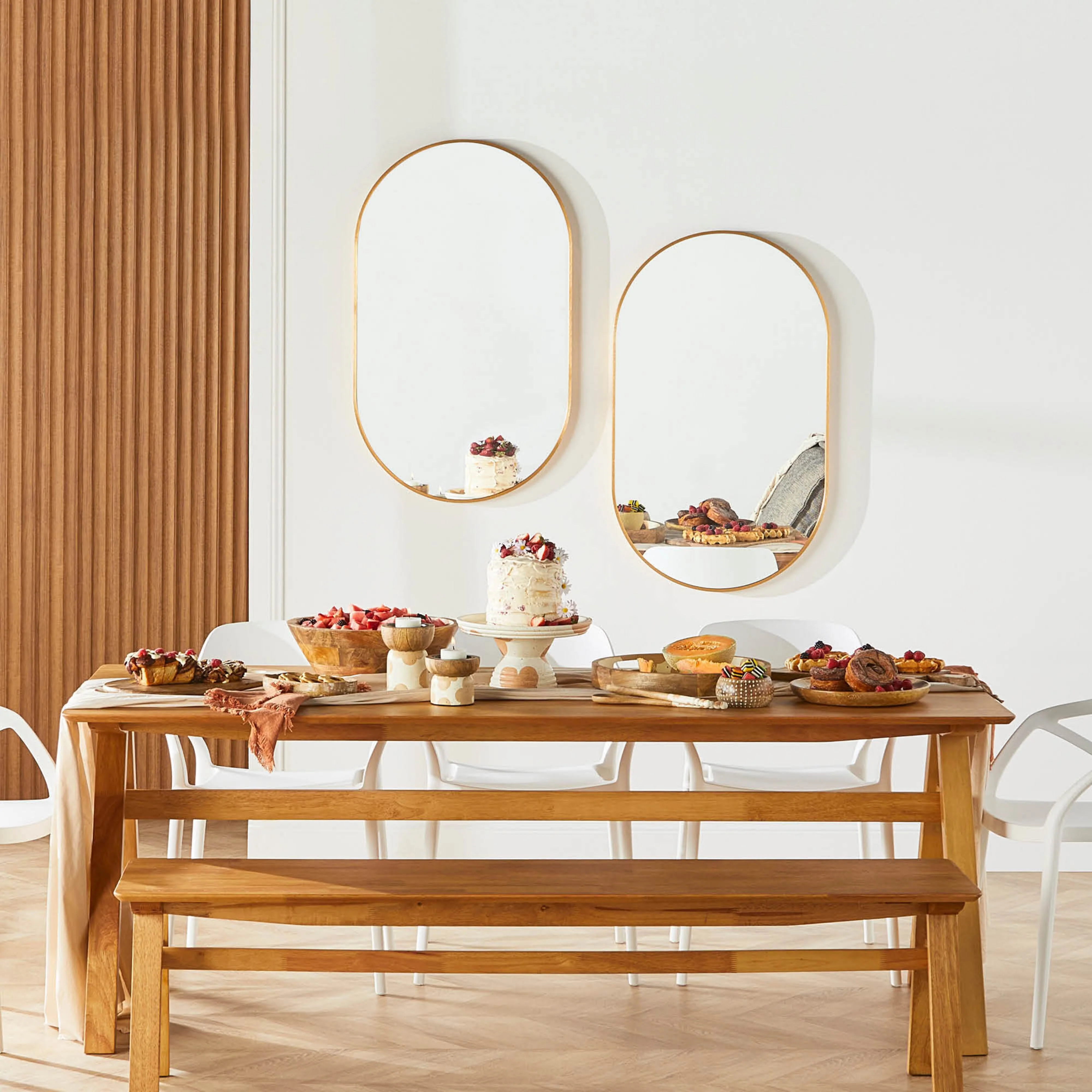 Ovale Mirror 100x60cm Brushed Brass - Image 13