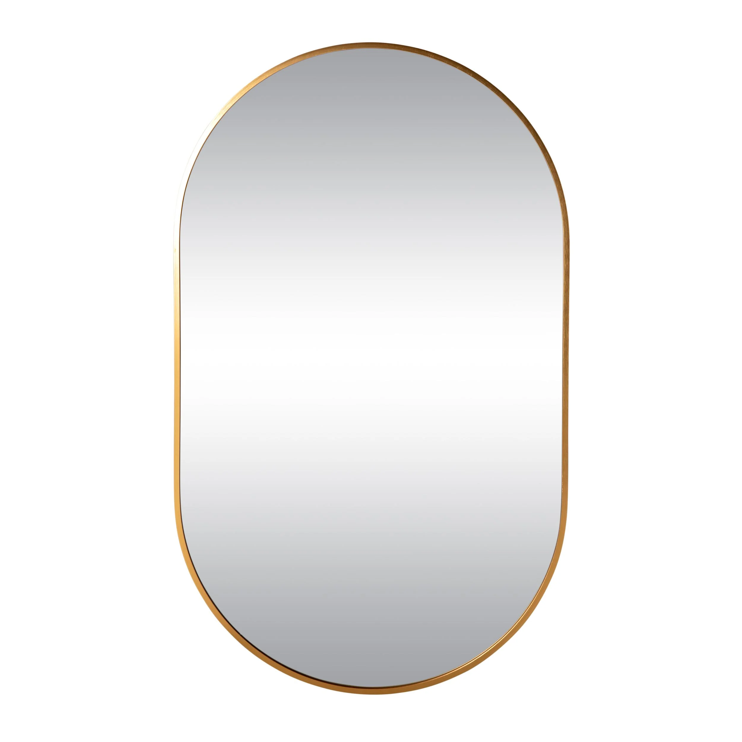 Ovale Mirror 100x60cm Brushed Brass - Image 8