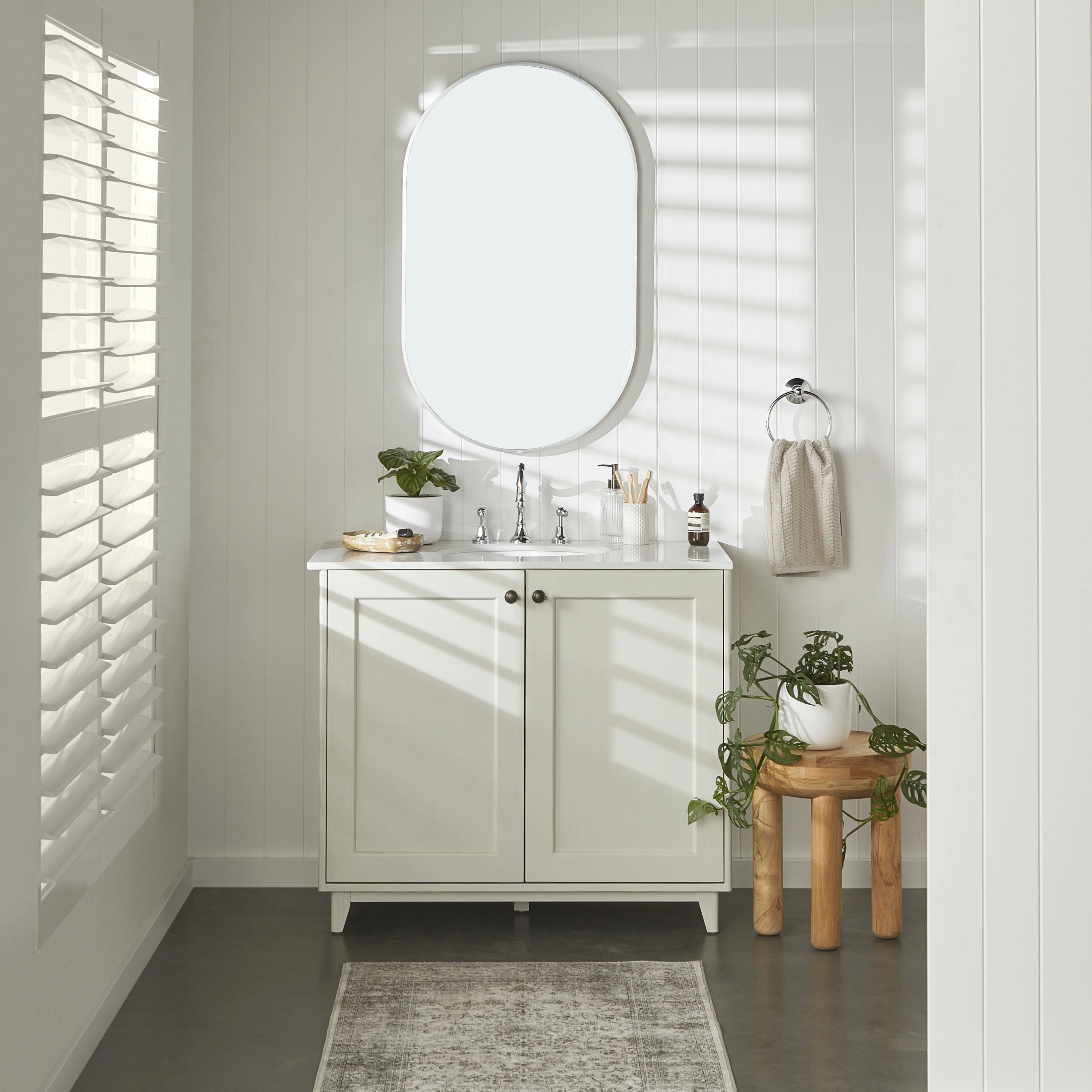 Ovale Mirror 100x60cm Brushed Silver - Image 6