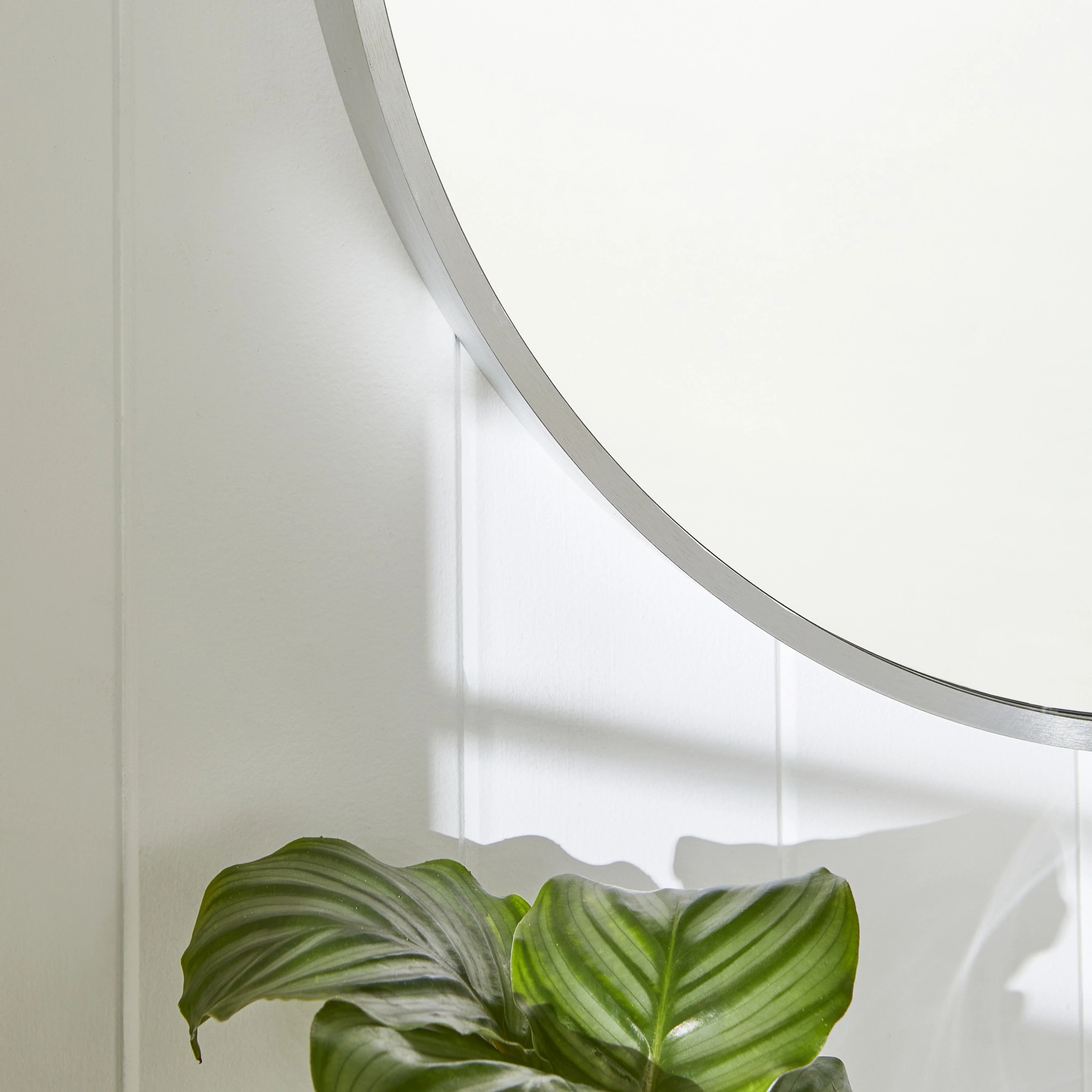 Ovale Mirror 100x60cm Brushed Silver - Image 7