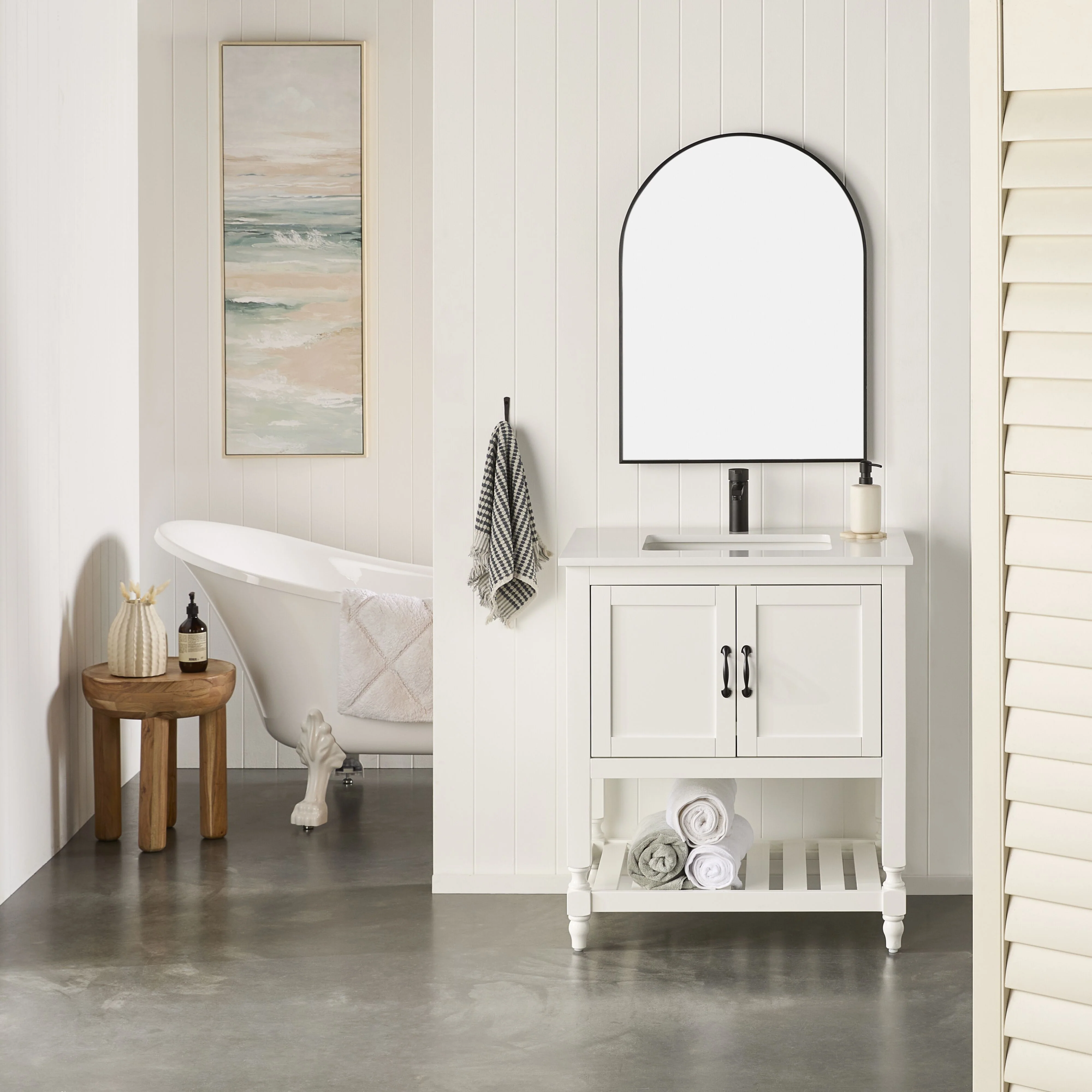 Ovale Mirror 80x60cm Matte Black - Image 6