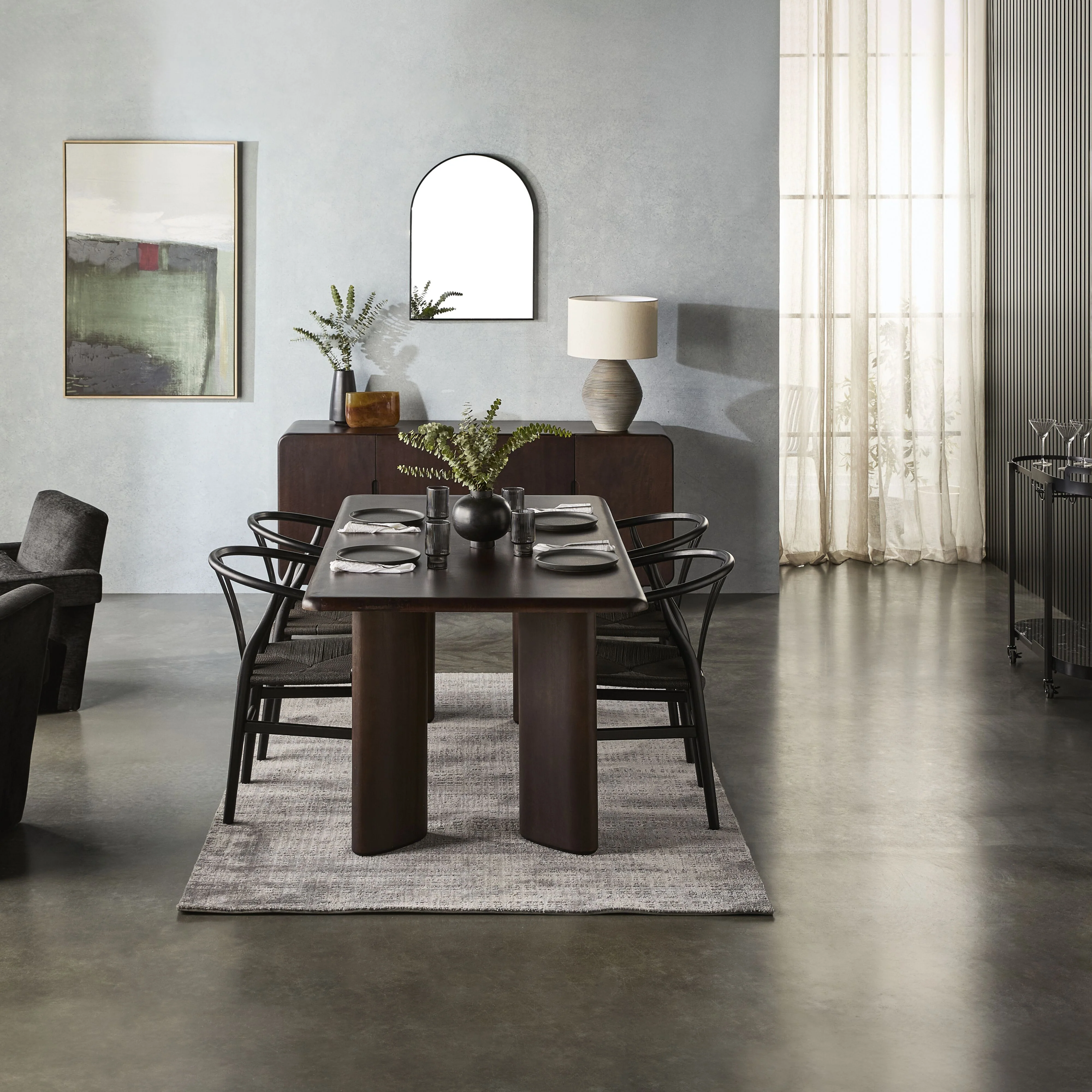 Ovale Mirror 80x60cm Matte Black - Image 7