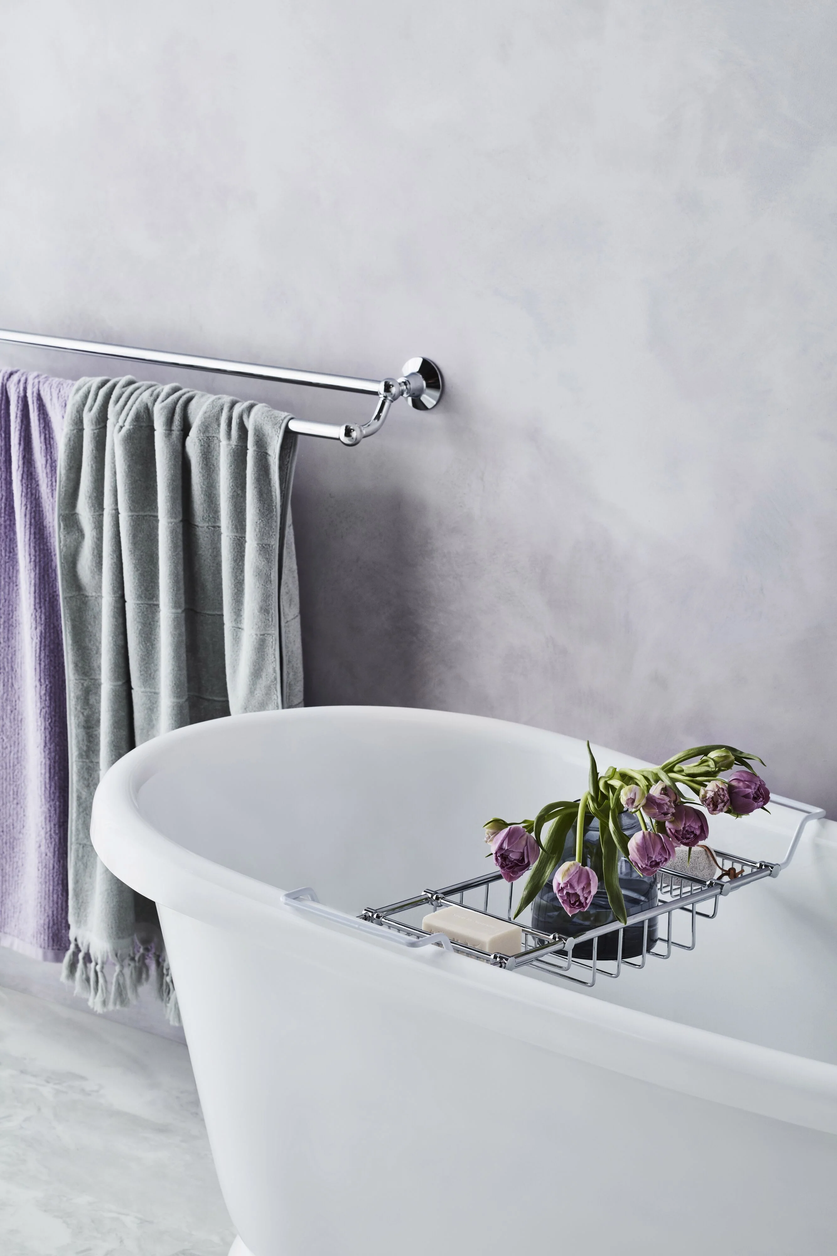 Oxford Double Towel Rail 900mm Chrome - Image 3