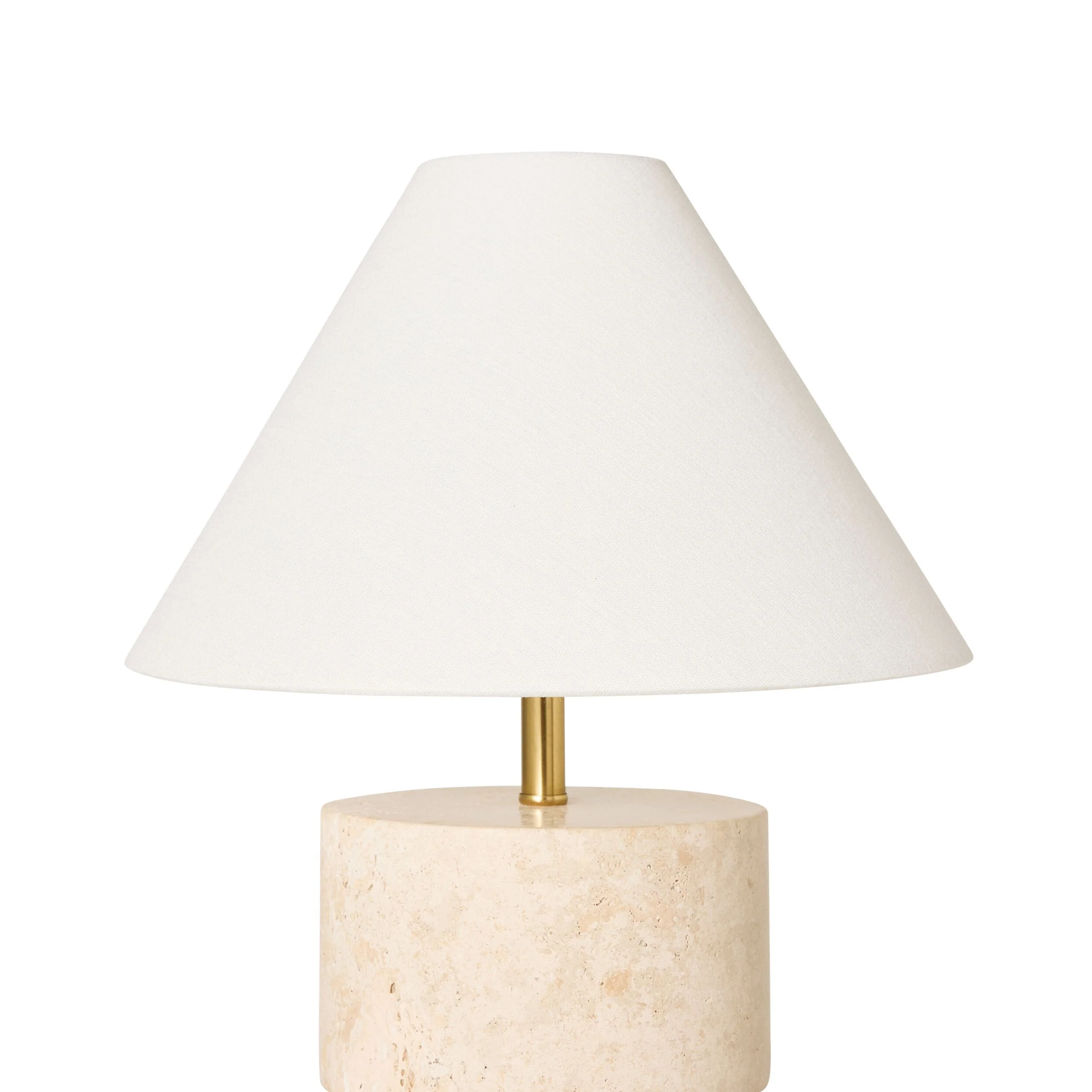 Paola Round Travertine Table Lamp 35cm - Image 2