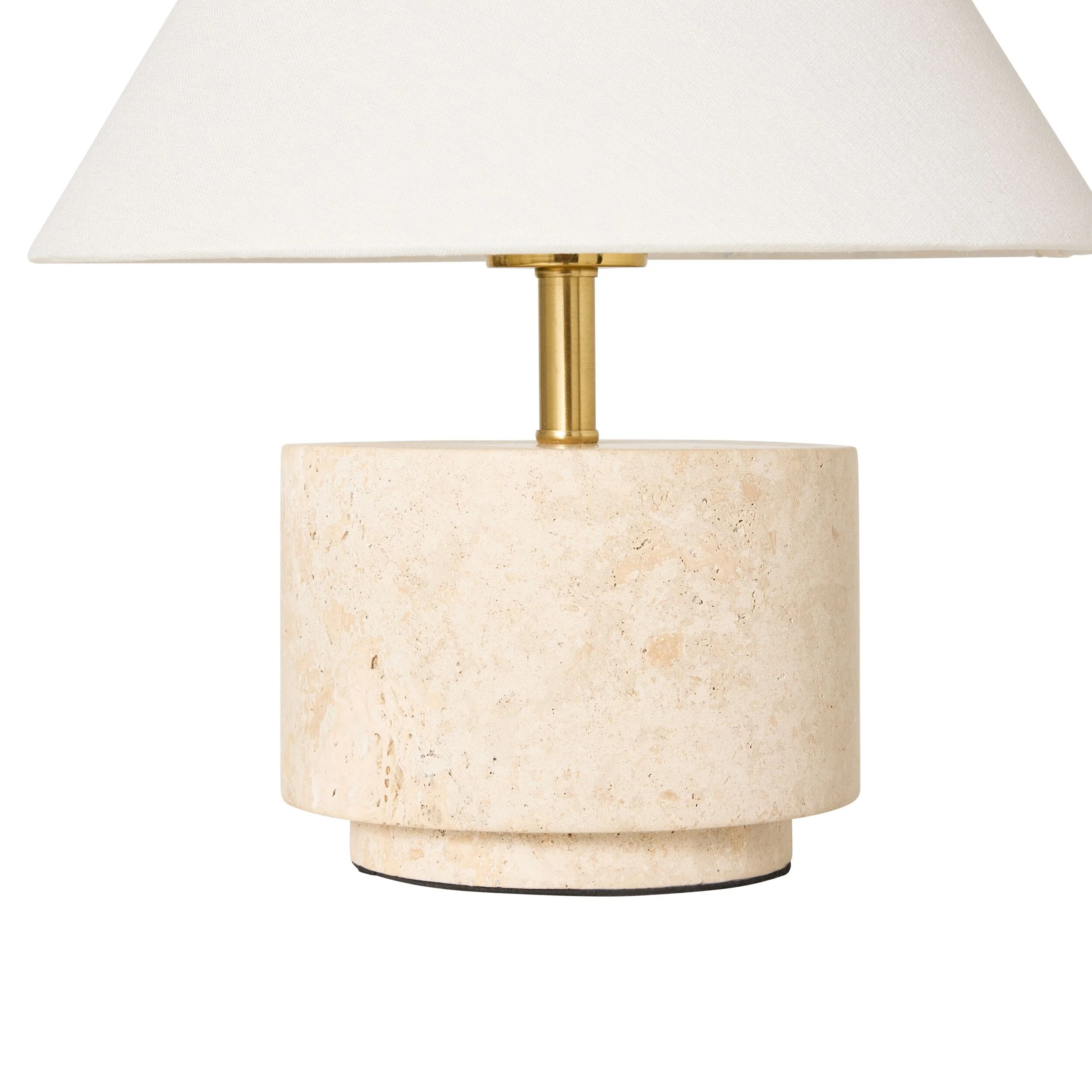 Paola Round Travertine Table Lamp 35cm - Image 3