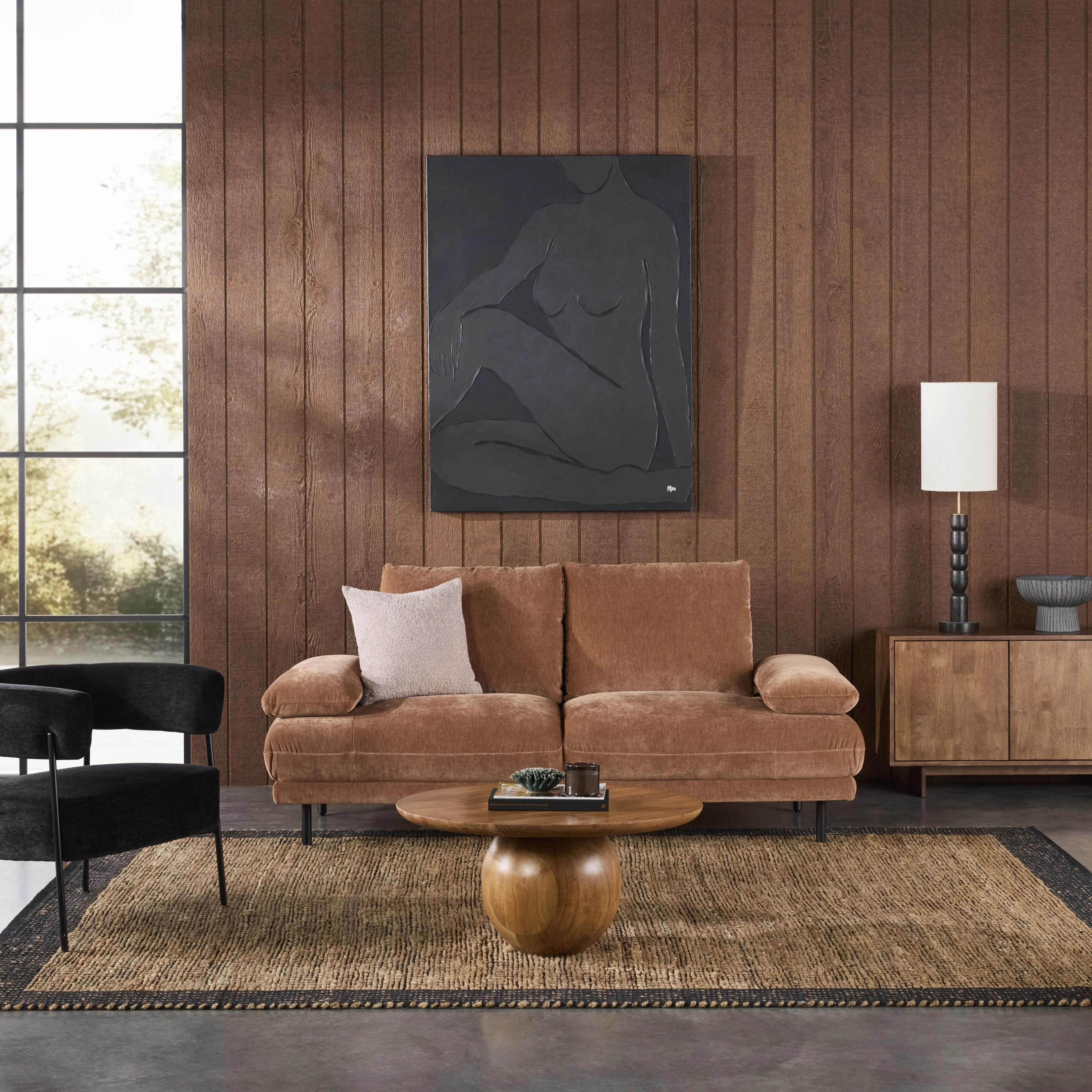 Paolo 2 Seater Sofa Terracotta - Image 12