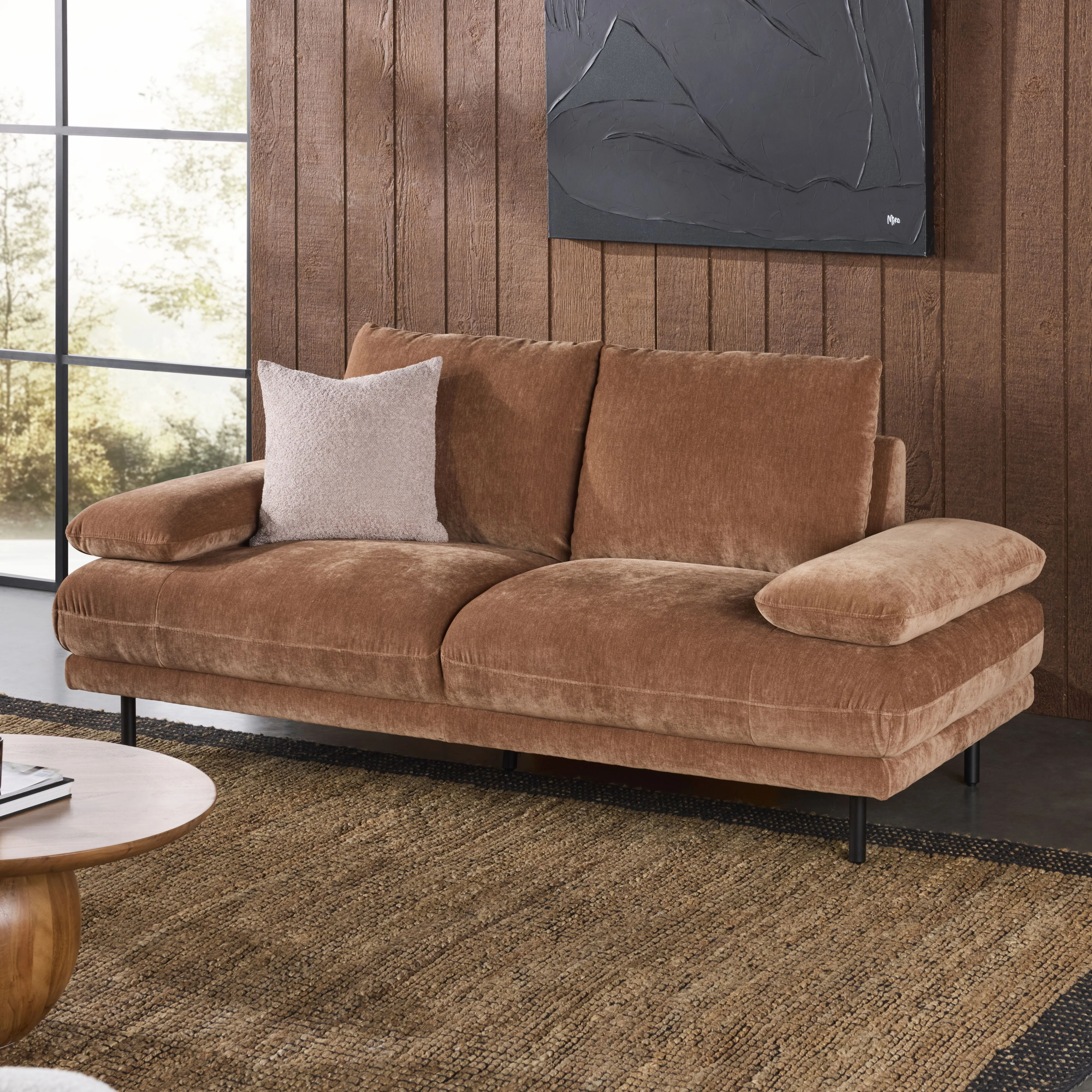 Paolo 2 Seater Sofa Terracotta - Image 14