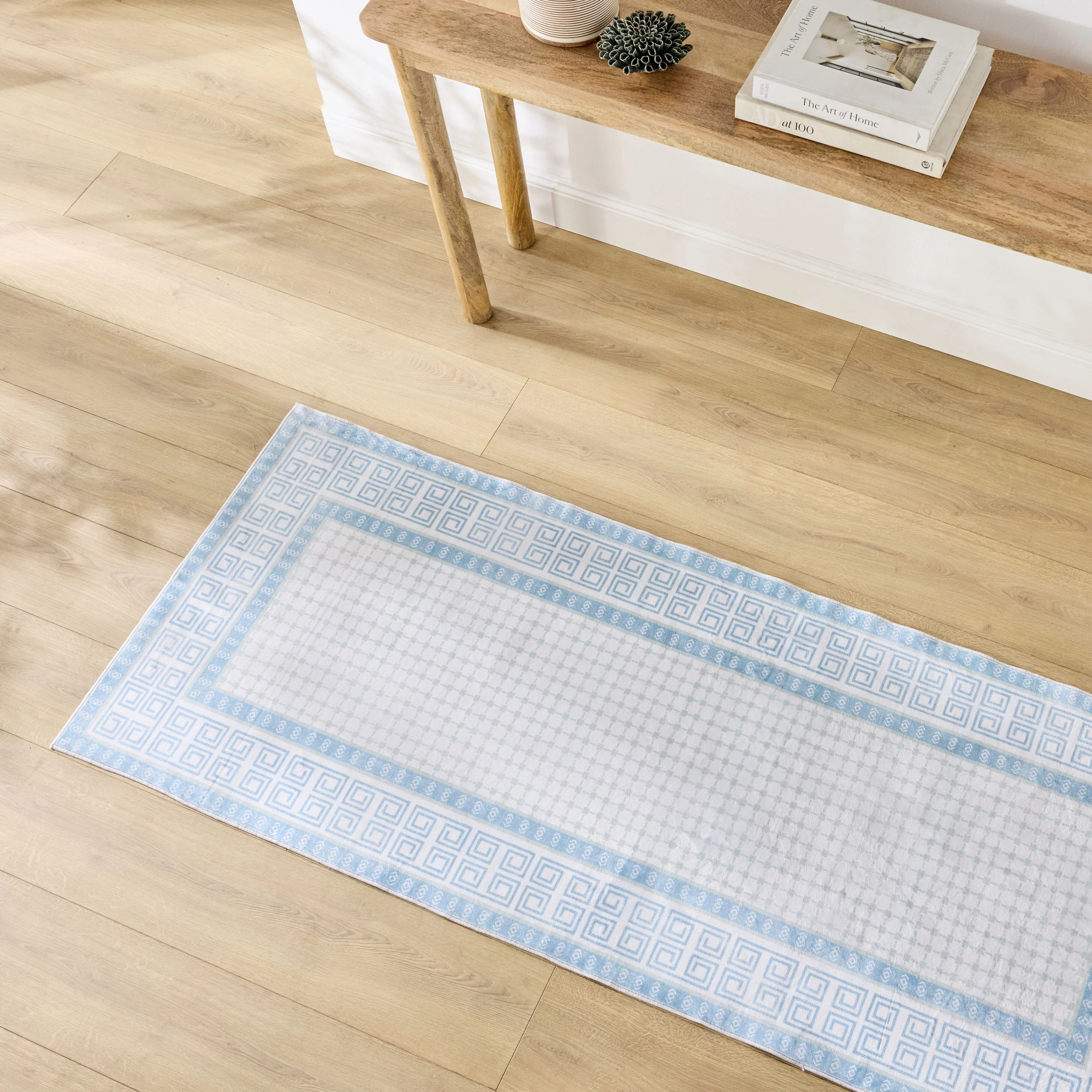 Paros Silky Soft Washable Runner 80x200cm Ocean - Image 3
