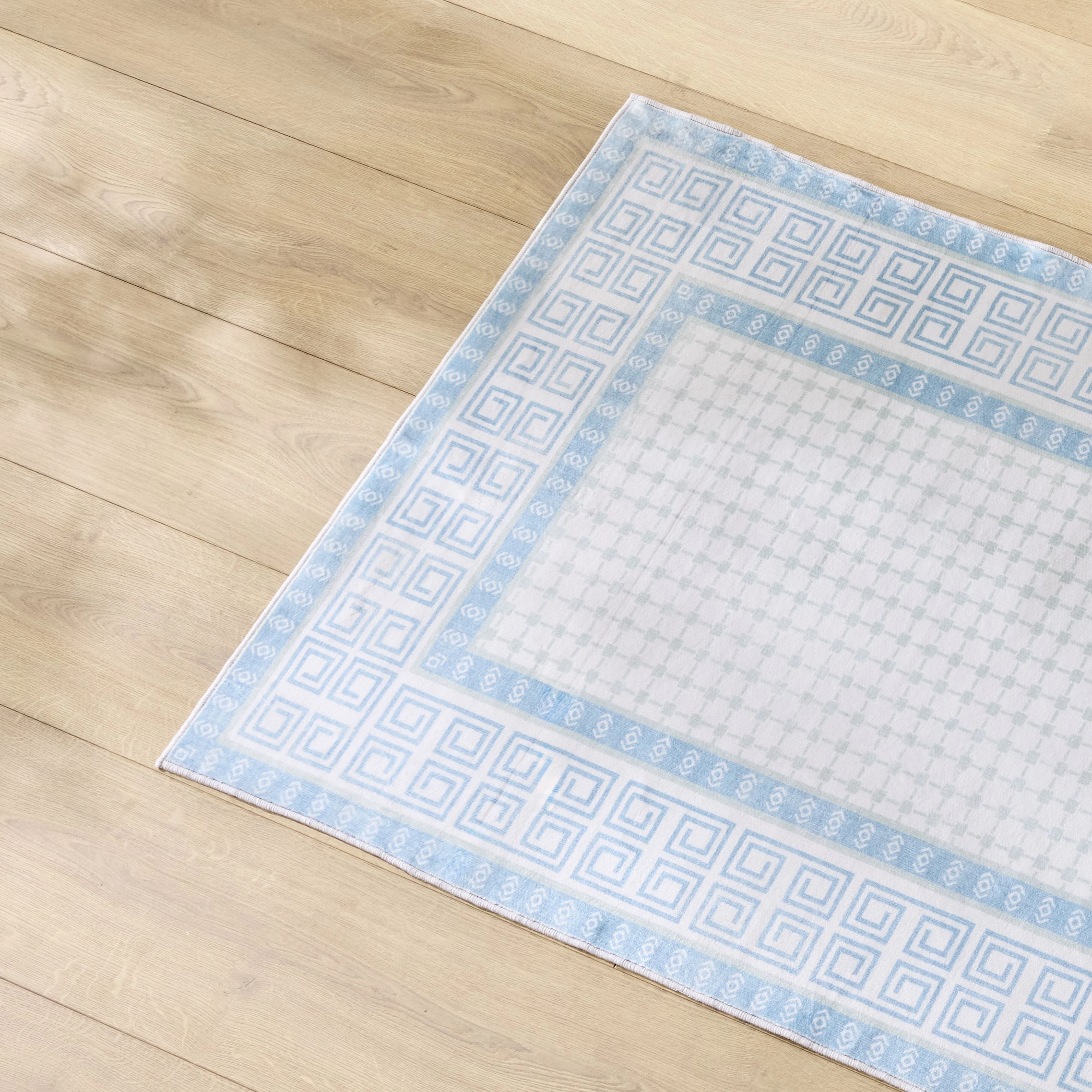 Paros Silky Soft Washable Runner 80x200cm Ocean - Image 4