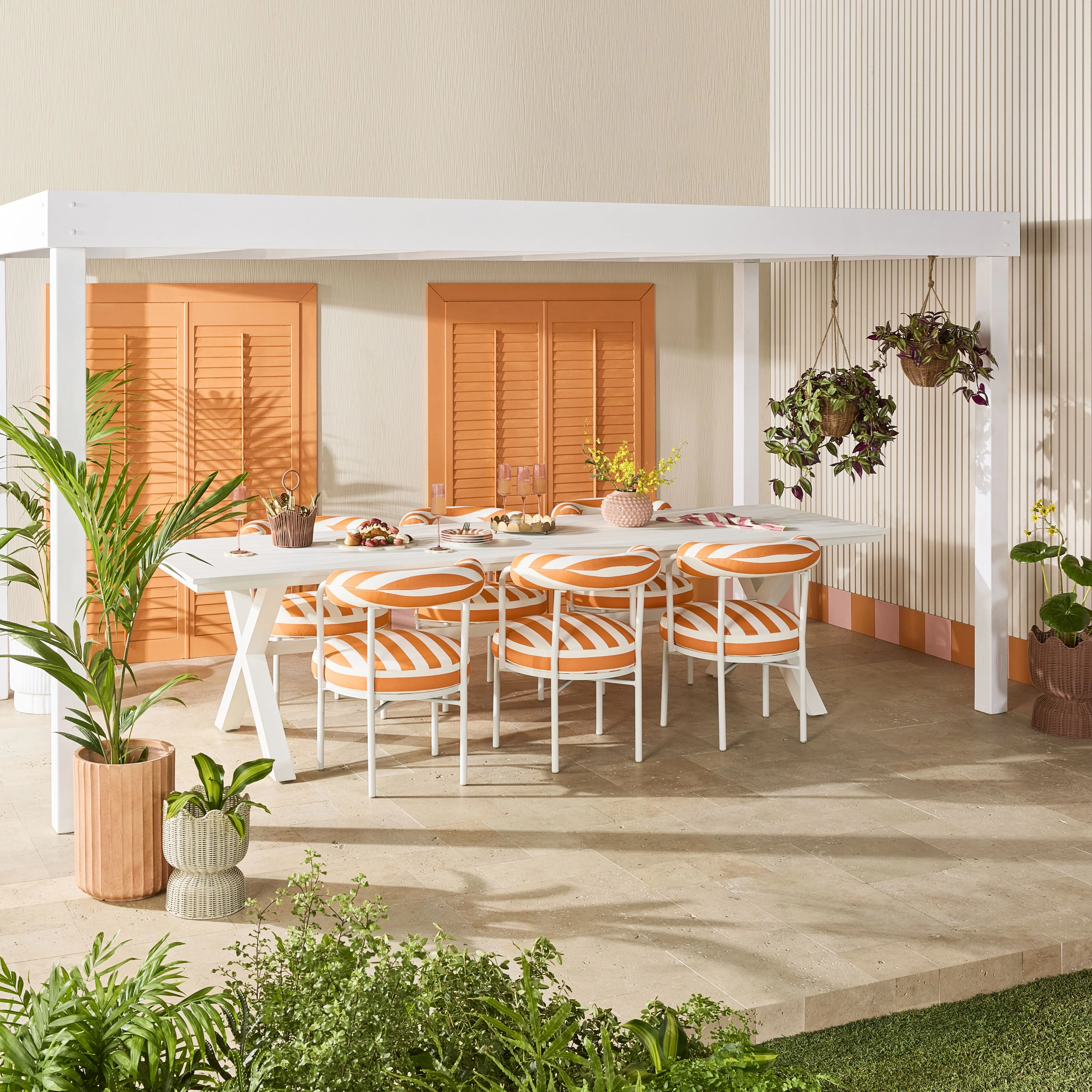Parri Dining Chair Tangello Stripe - Image 9