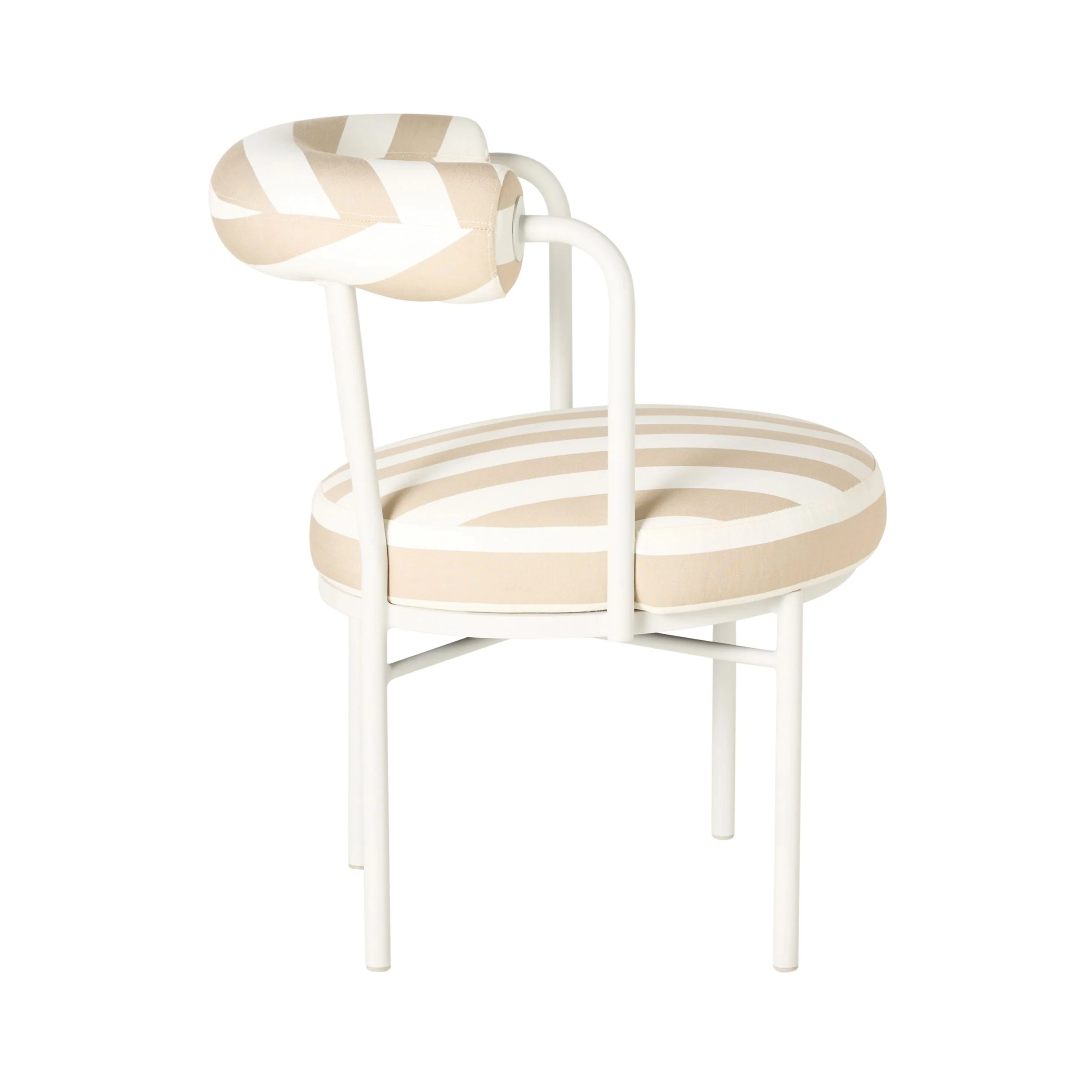 Parri Dining Chair Taupe Stripe - Image 3