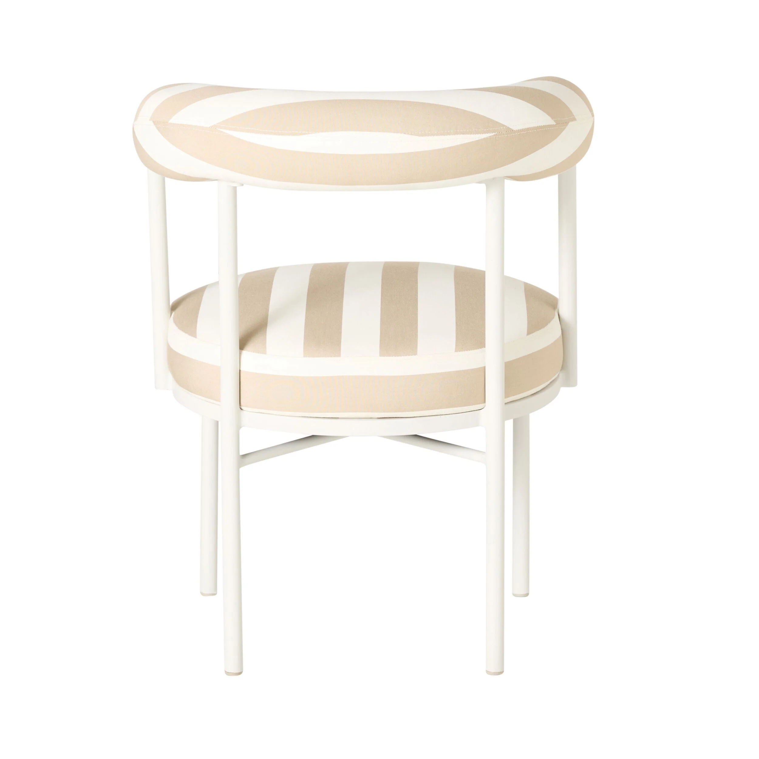 Parri Dining Chair Taupe Stripe - Image 4