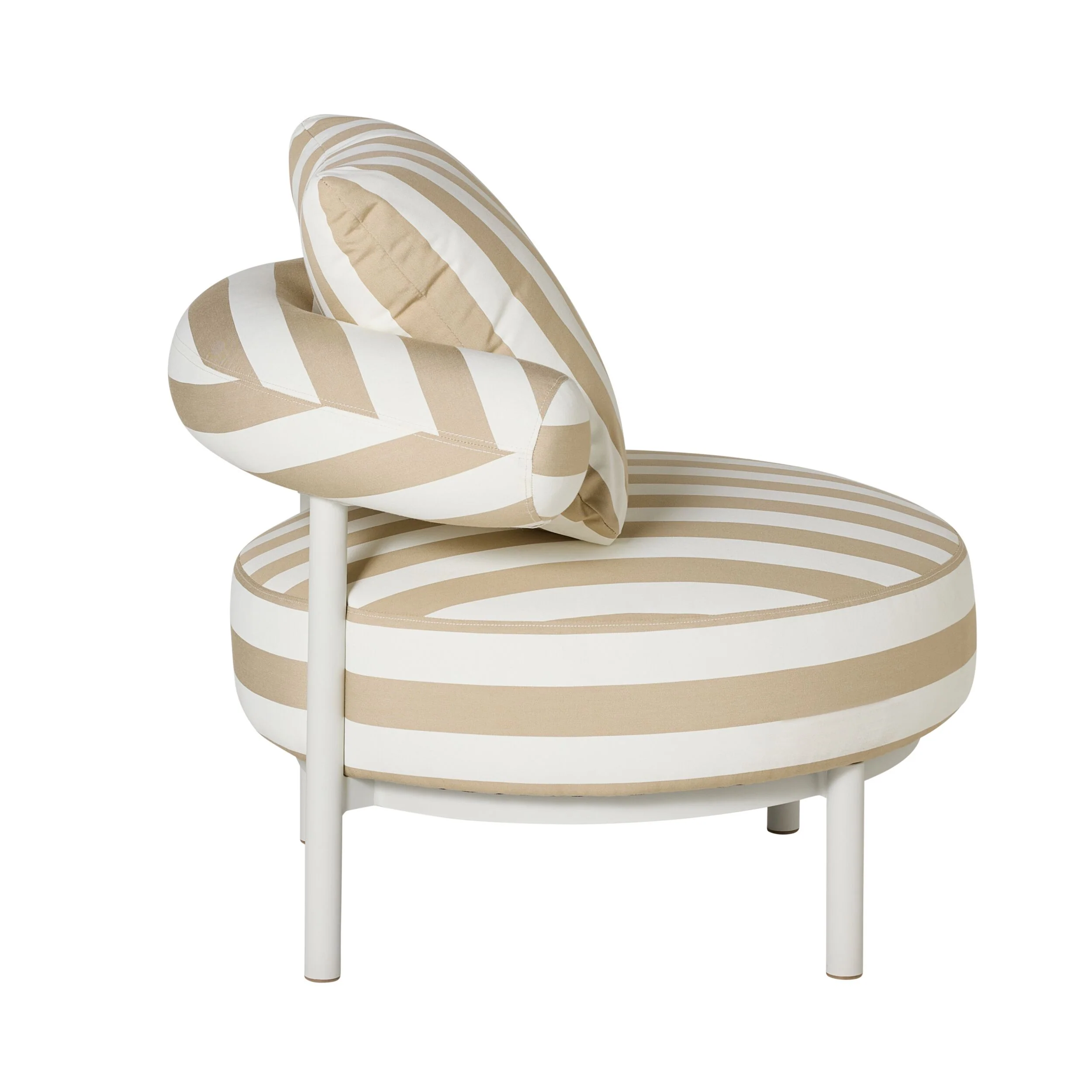 Parri Occasional Chair Taupe Stripe - Image 3