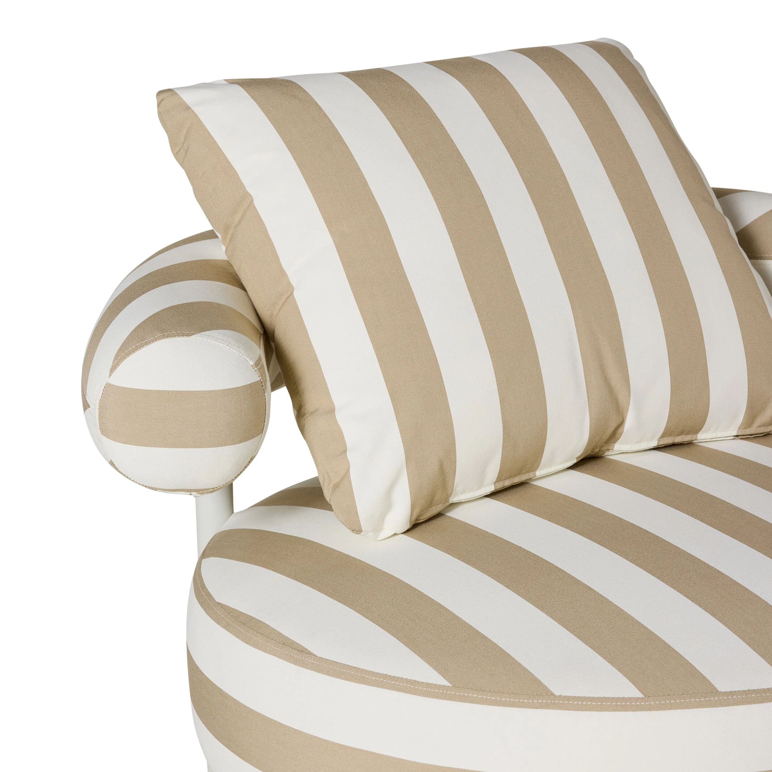 Parri Occasional Chair Taupe Stripe - Image 5